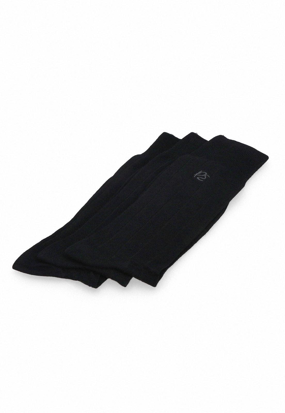 Calcetines 3pack Liso Negro Negro-2