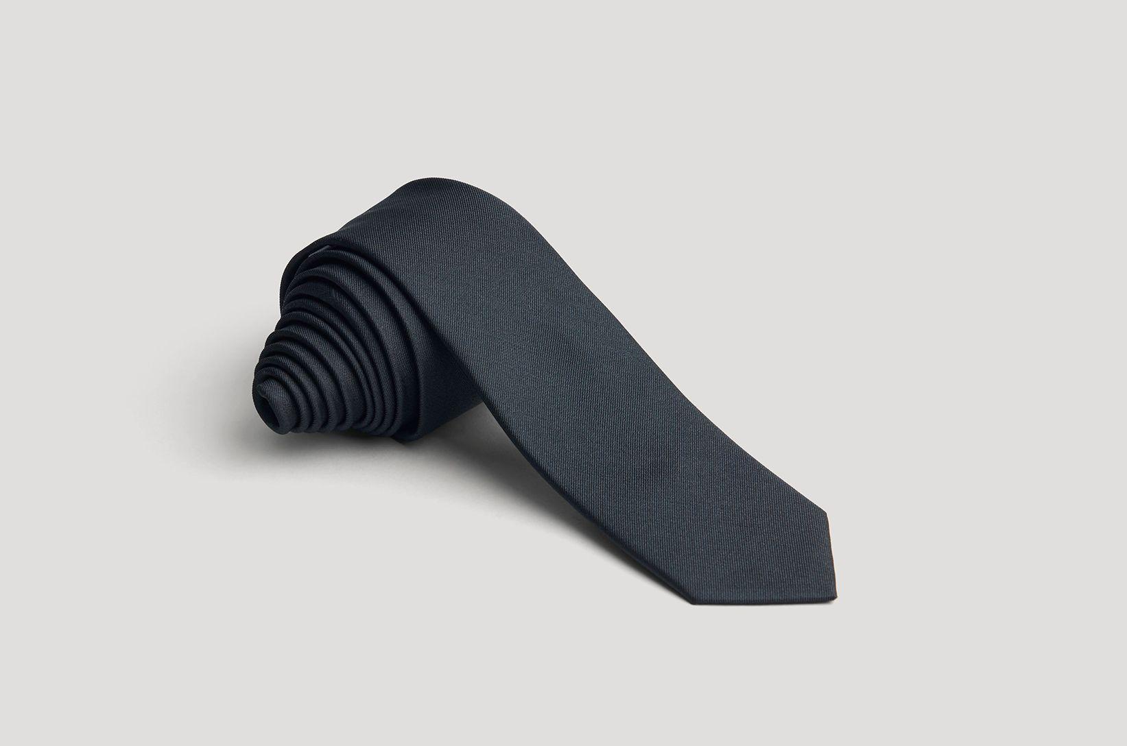 Corbata Formal Twill Lisa Negra-0