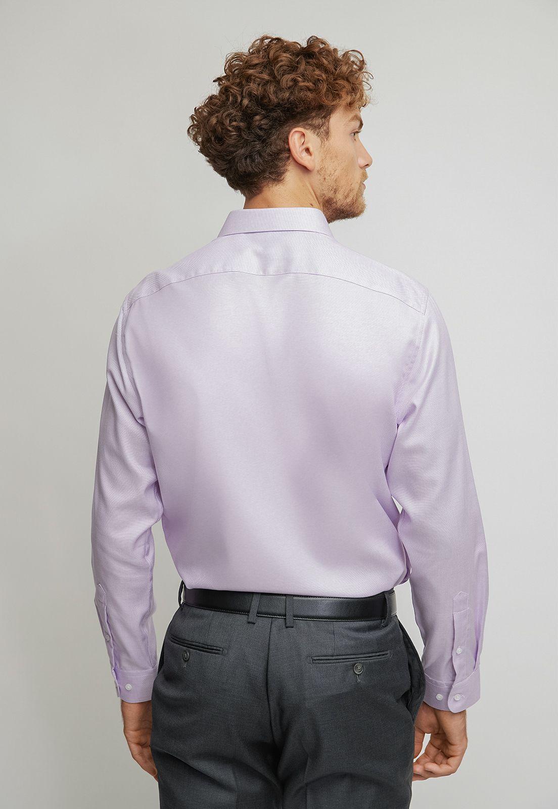 Camisa formal manga larga lila Easy care (cuidado fácil)-1