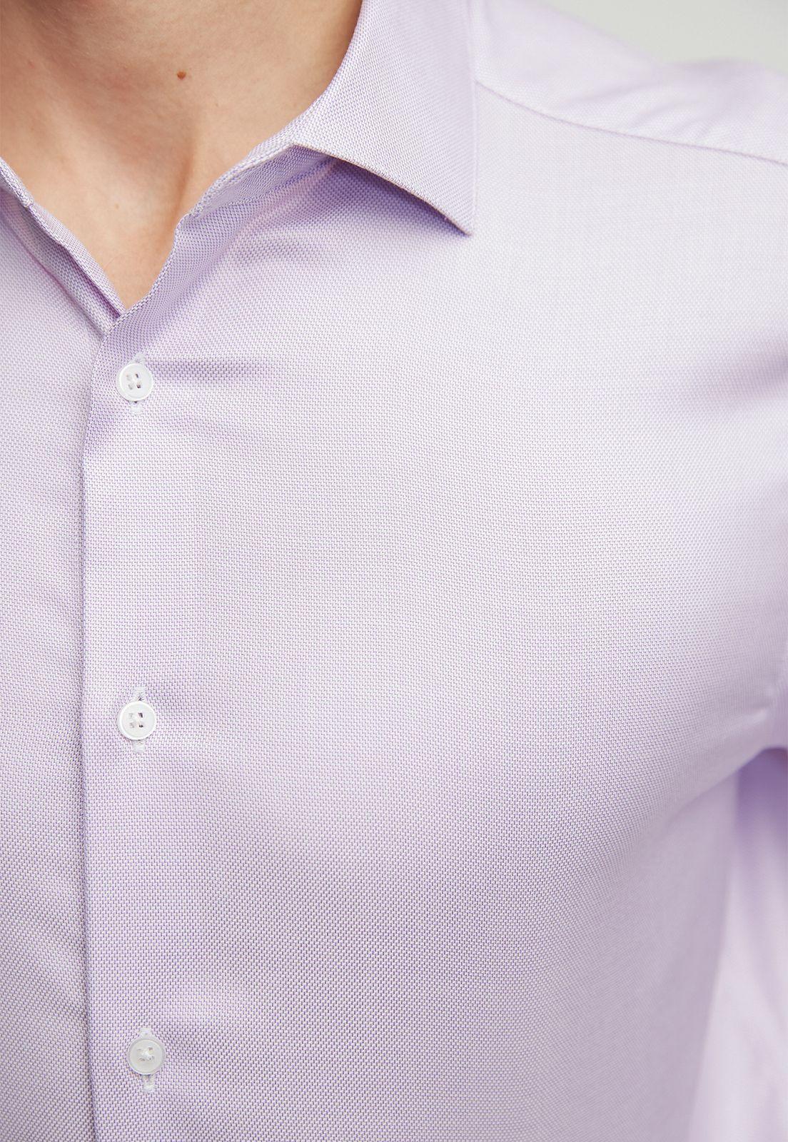 Camisa formal manga larga lila Easy care (cuidado fácil)-2