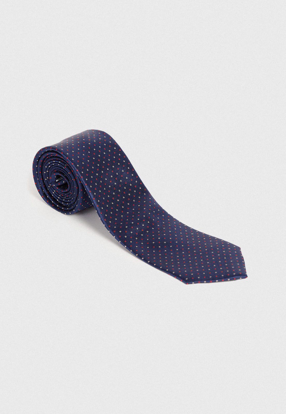 Corbata Formal Hombre Travel Seda Azul-0