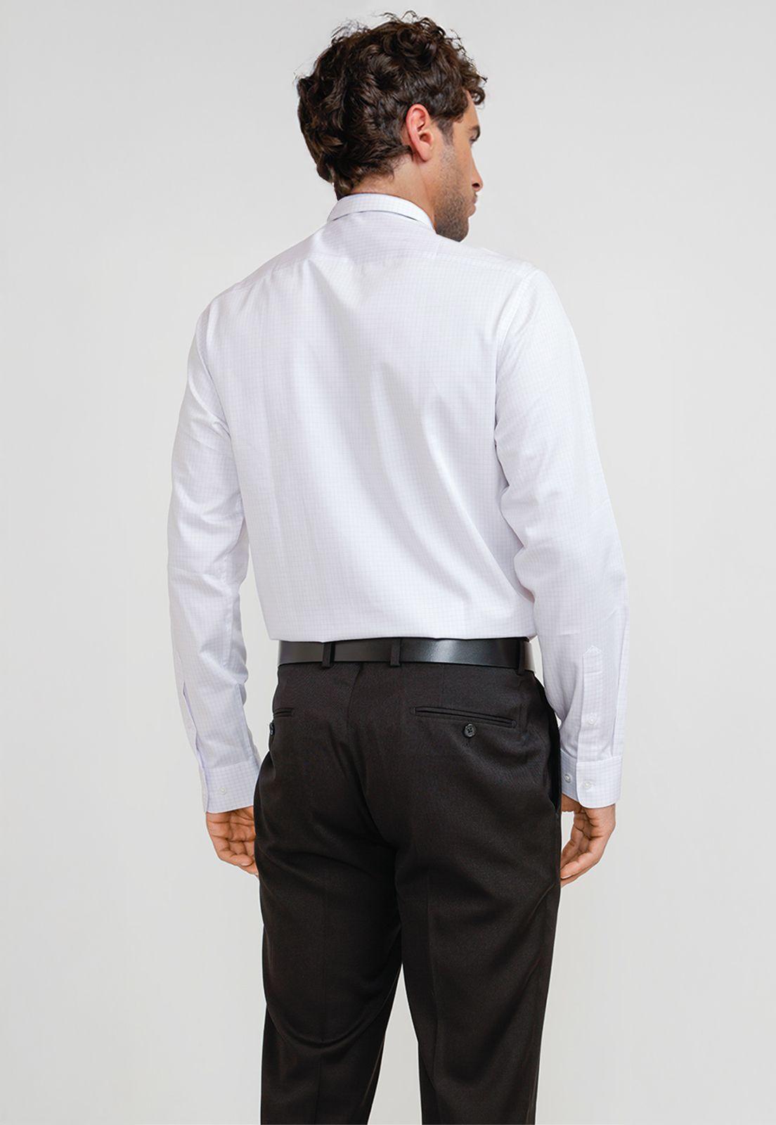 Camisa Hombre Formal Algodón Classic Malva-1