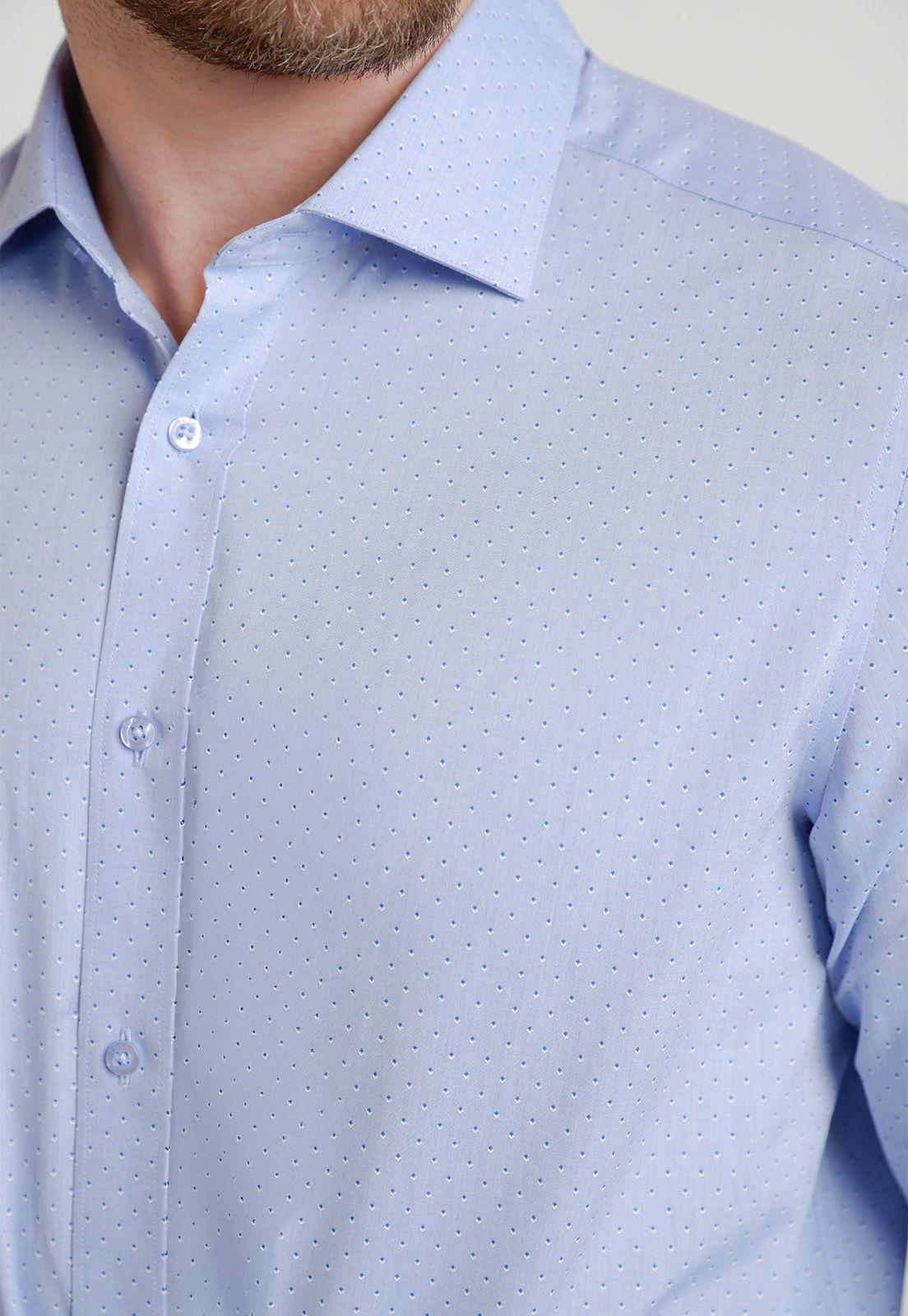 Camisa Hombre Formal Classic Celeste-2