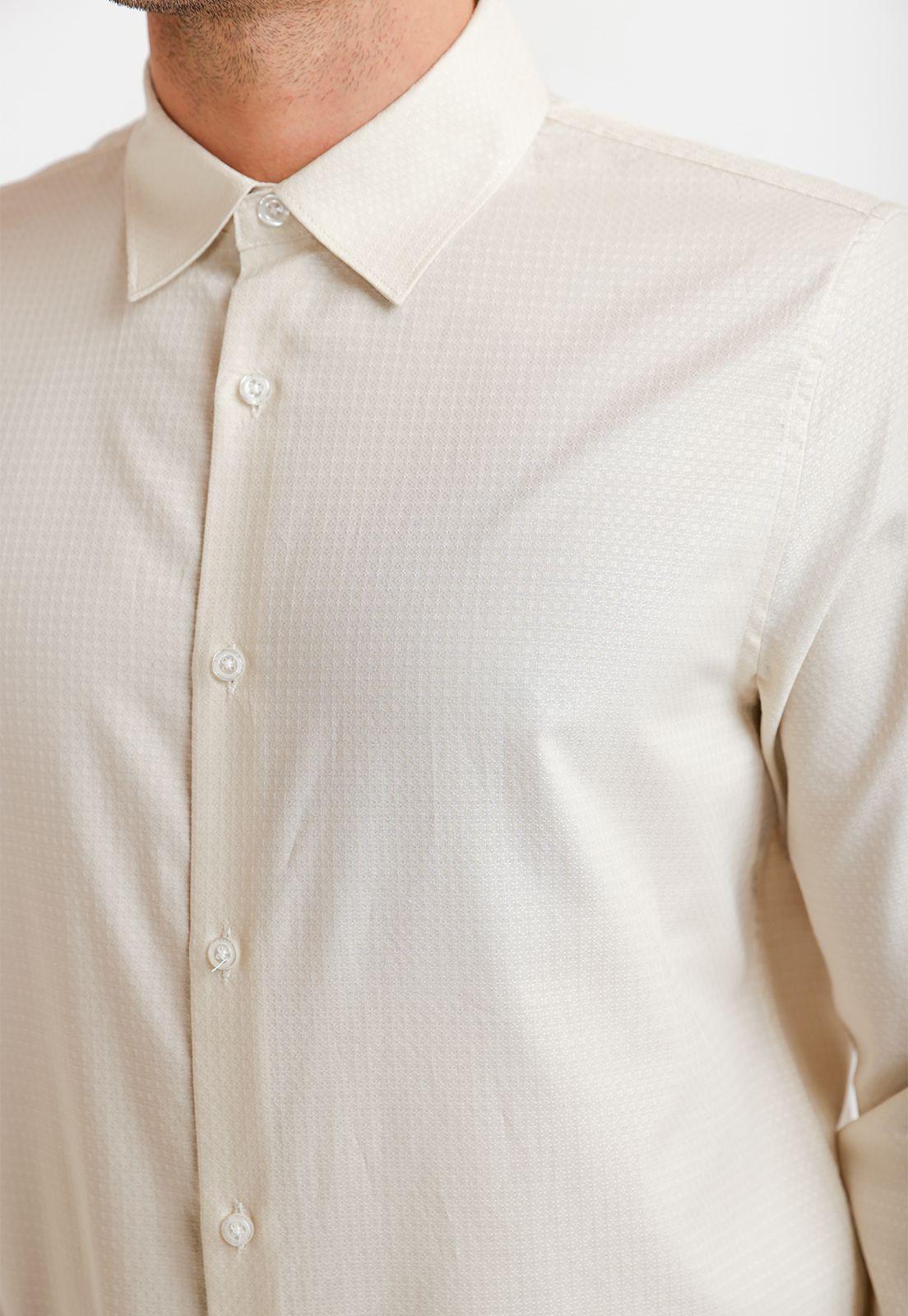 Camisa Hombre Dobby Avena-2