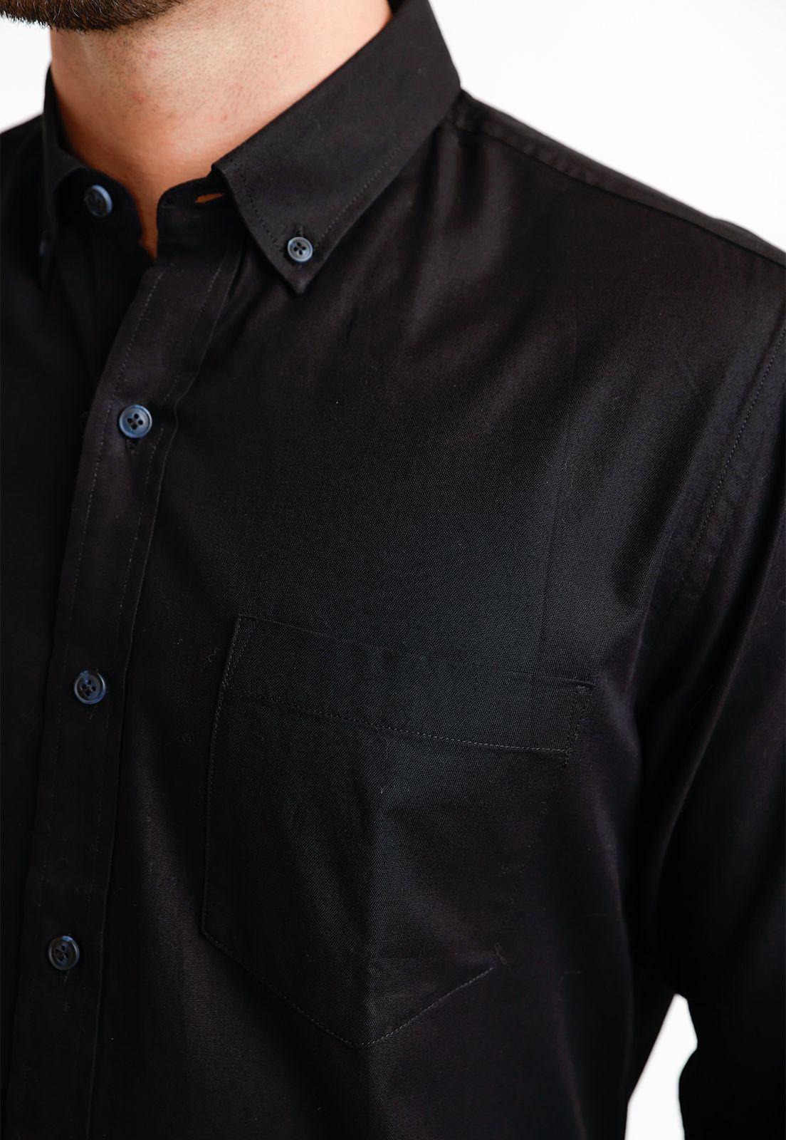 Camisa Oxford Hombre Blake Negro-2