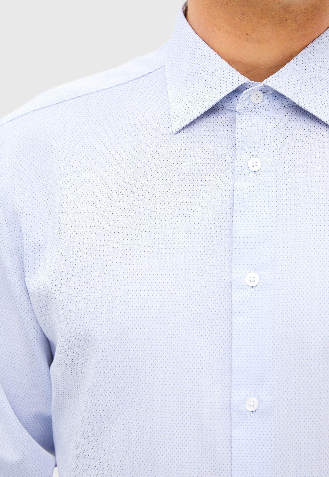 Camisa Executive Cuello Italianno Celeste-2