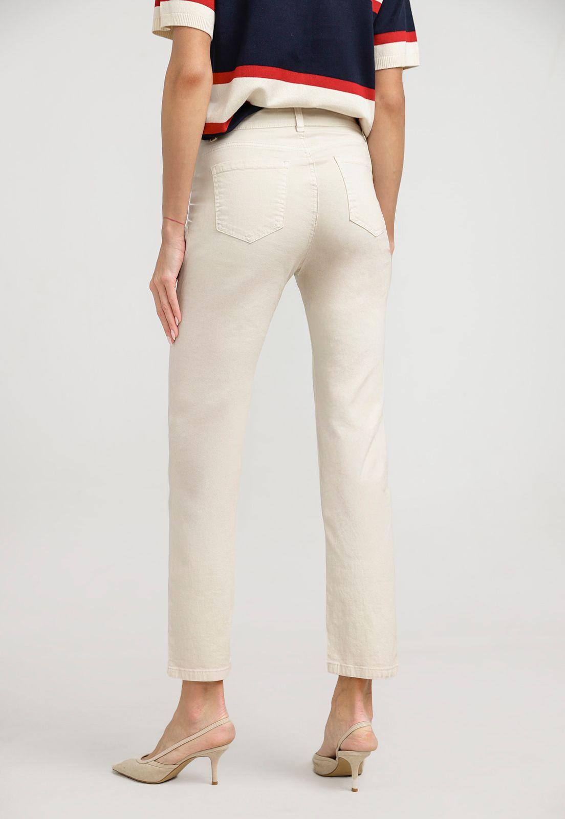 Pantalón Mujer Petra Algodón Peruano Beige-1