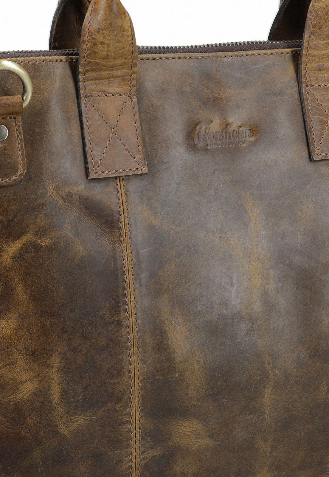 Bolso de cuero Cognac-3