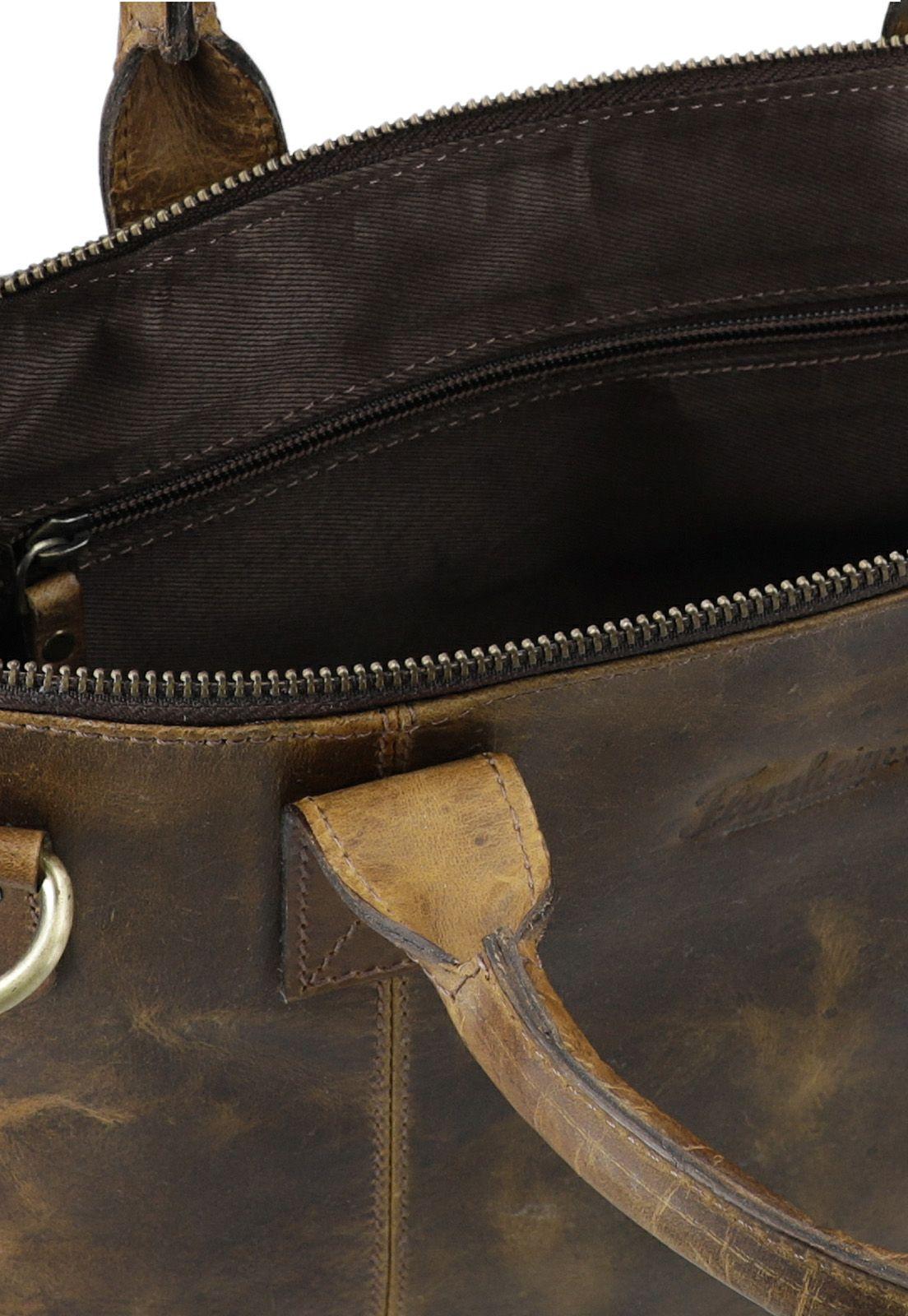 Bolso de cuero Cognac-4