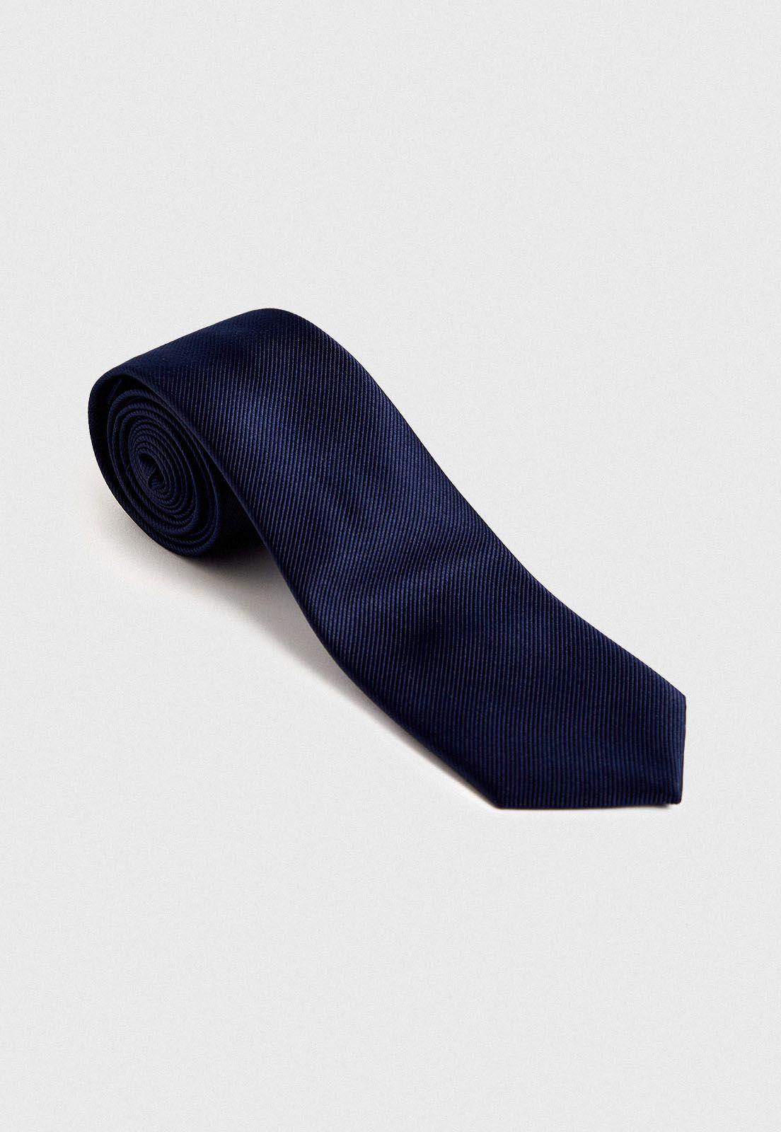 Corbata hombre Formal Executive Seda Azul -0