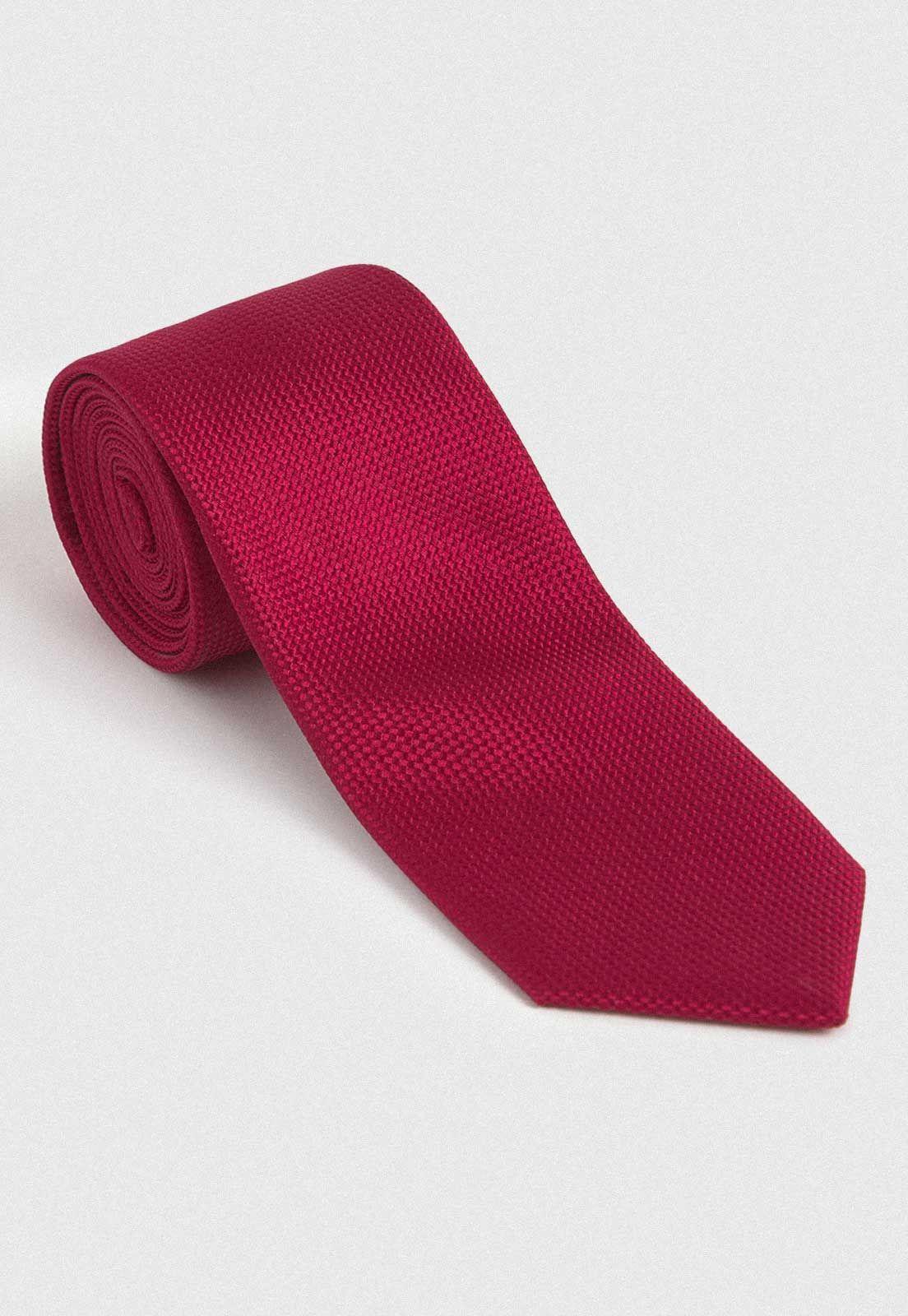 Corbata seda executive rojo-0