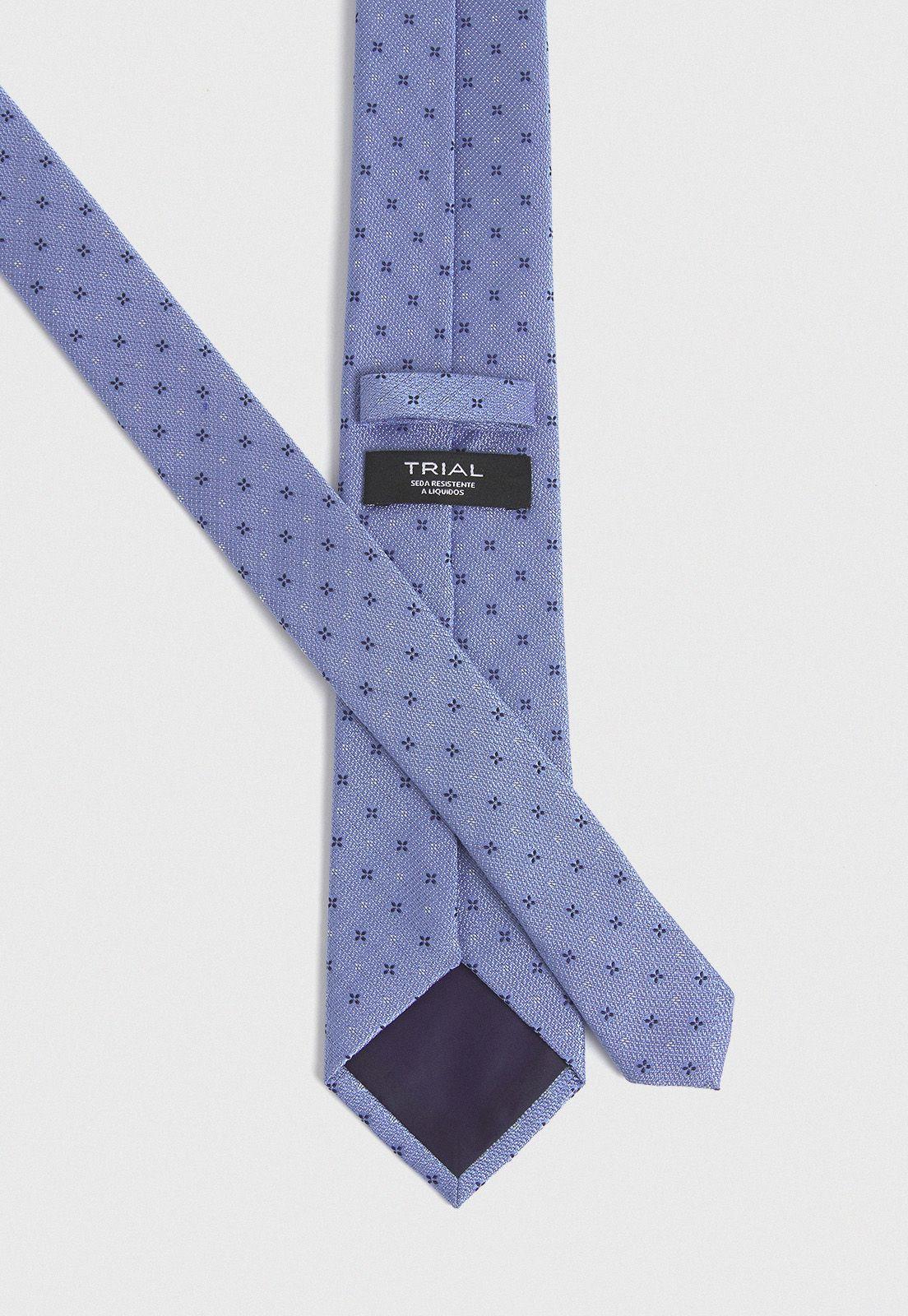 Corbata Formal Hombre Seda Diseño Travel Celeste-1