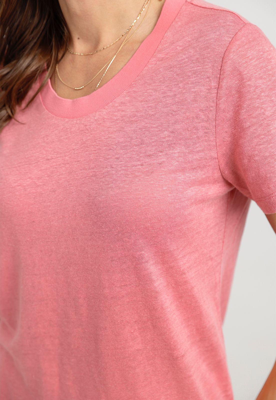 Polera Mujer Gantt Lino Magenta-2