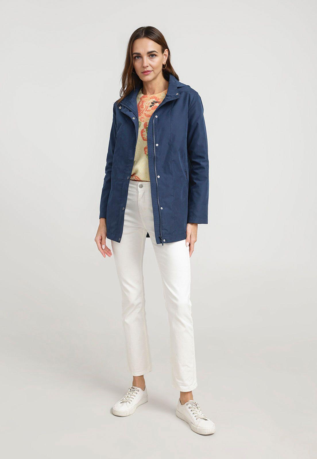 Chaqueta Mujer Bao Algodón Azul-3