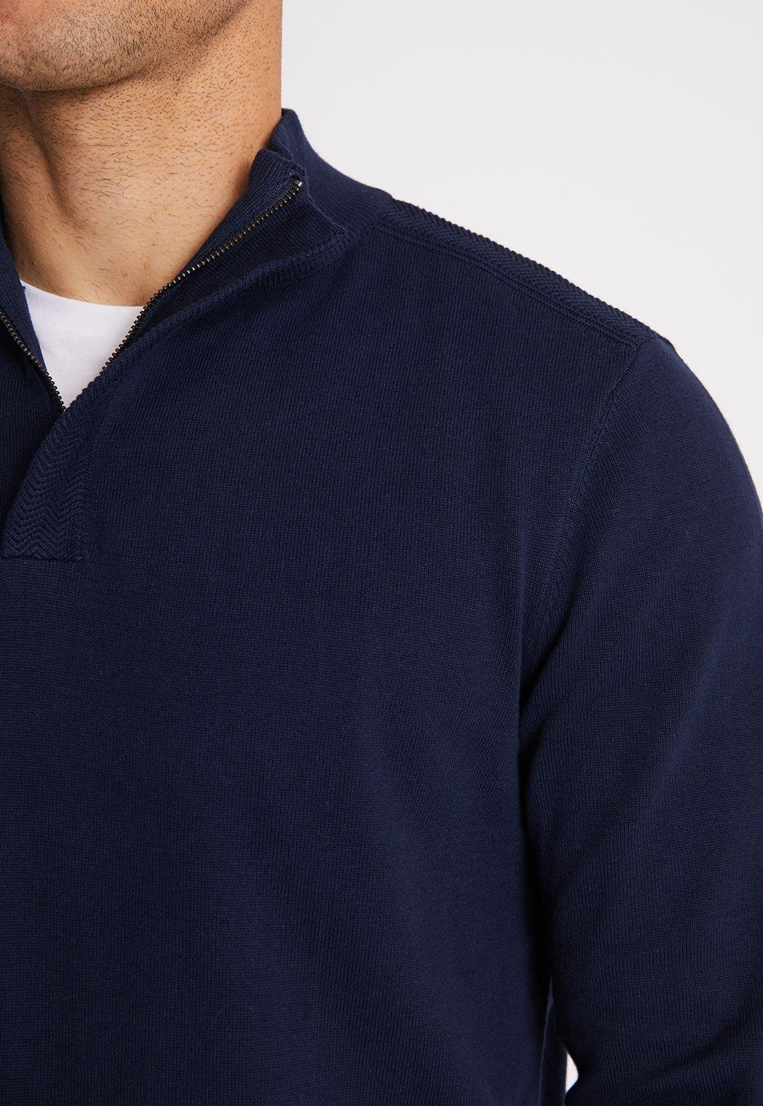 Sweater Hombre Con Cierre Navy-2