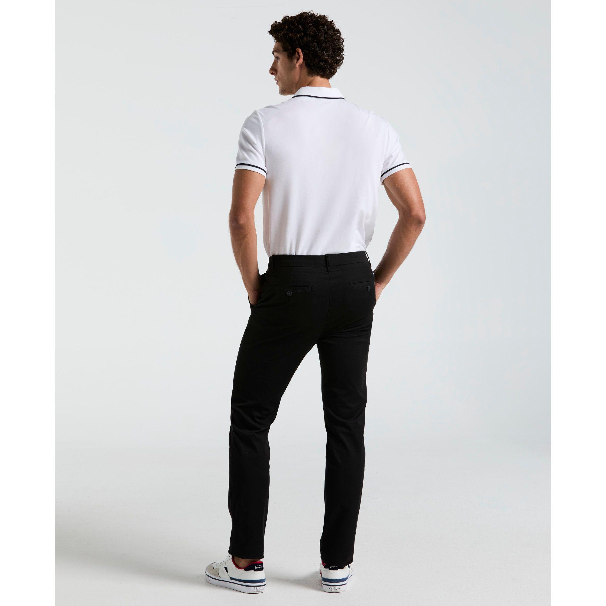 Pantalón Hombre Chino Negro OPBB0022-1