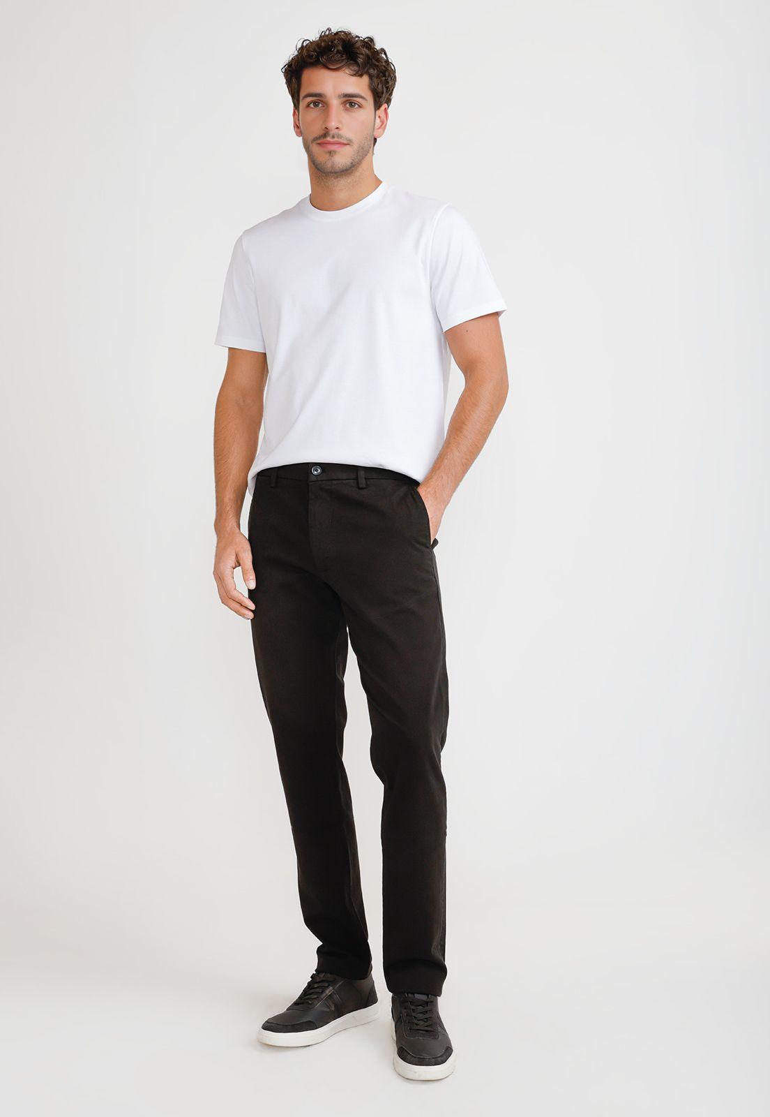 Pantalón Hombre Chino Negro-3