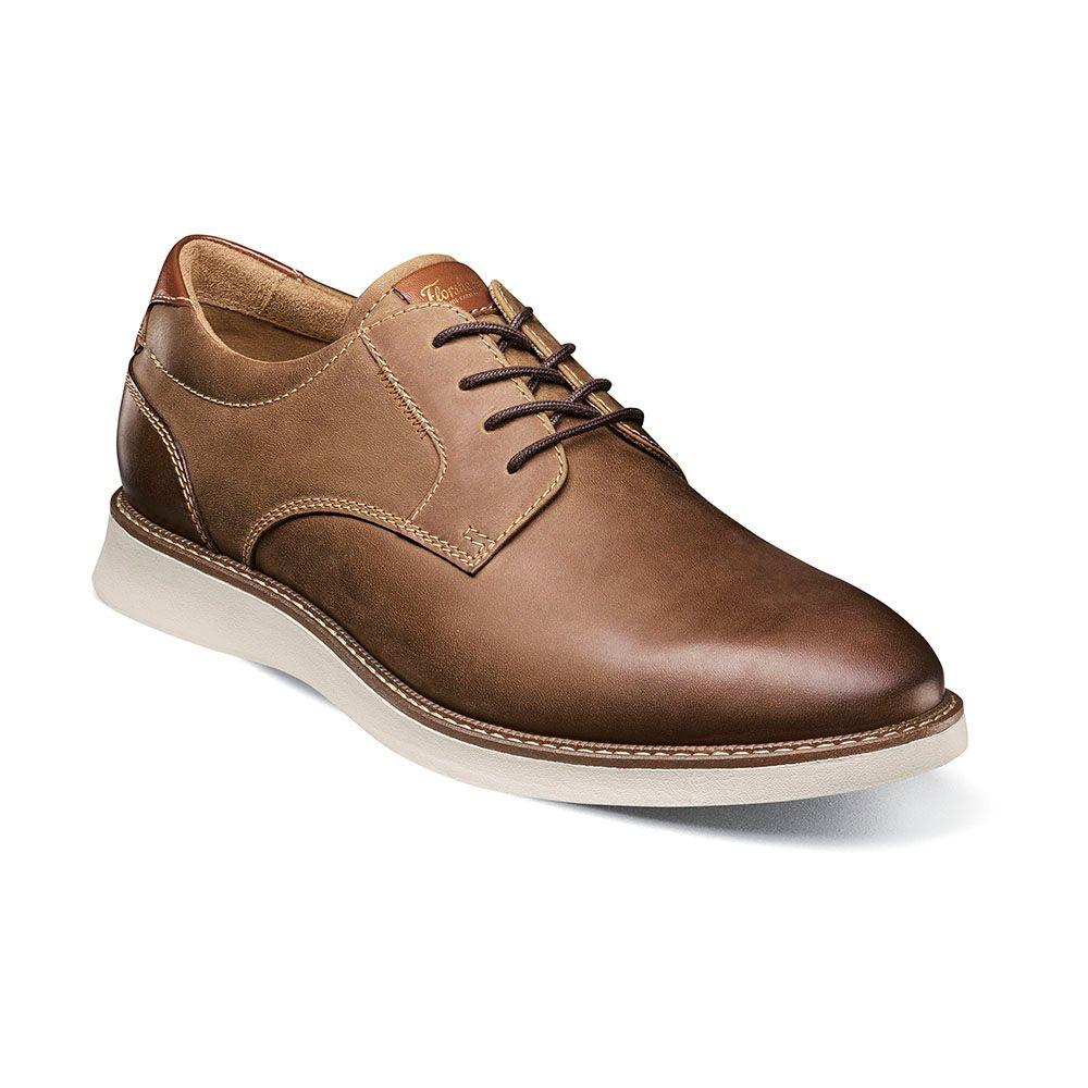 Zapatos Casual Launch Plain Toe Oxford Café-0