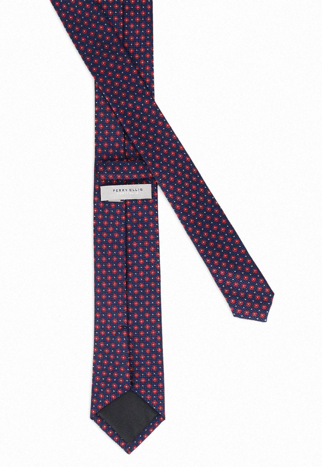 Corbata fantasía floral roja resist spill-2