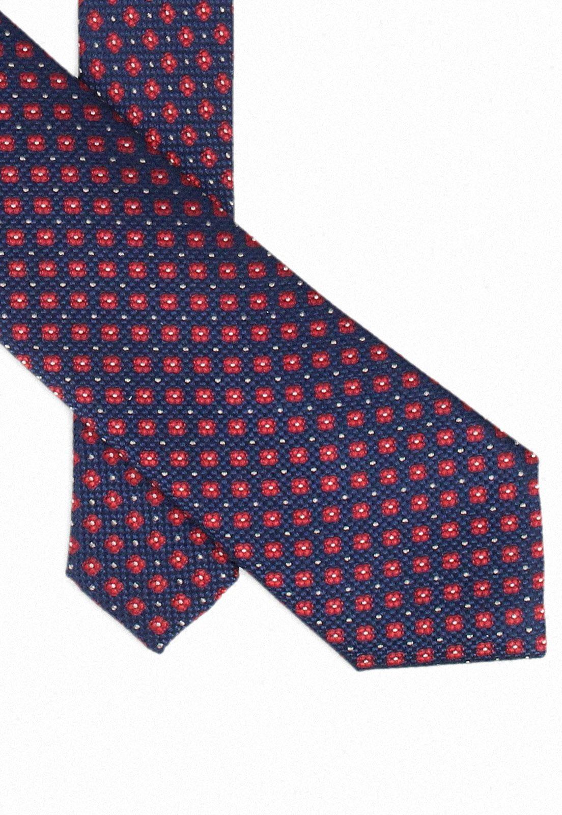 Corbata fantasía floral roja resist spill-1