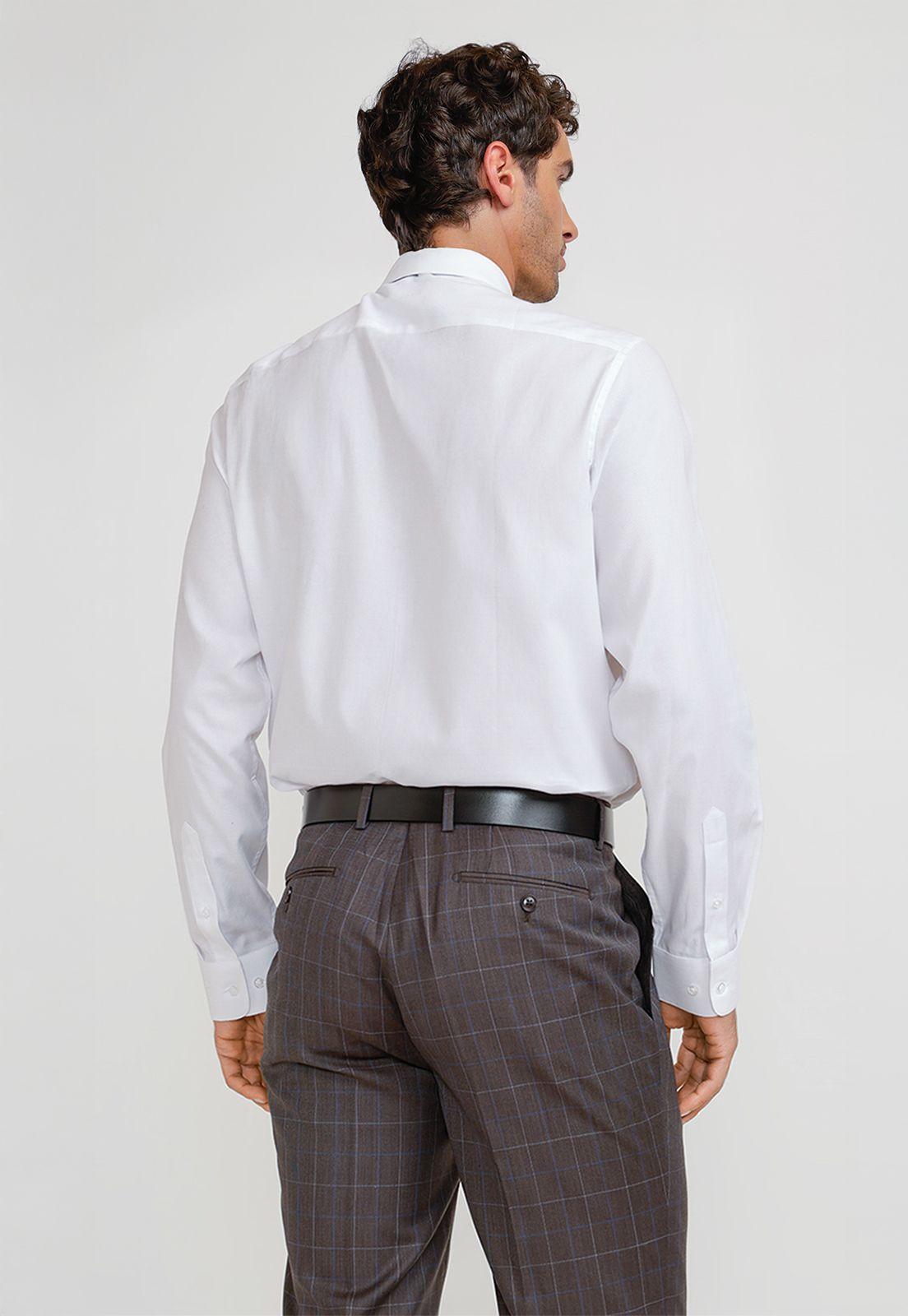 Camisa Hombre Formal Algodón Classic Blanco-1