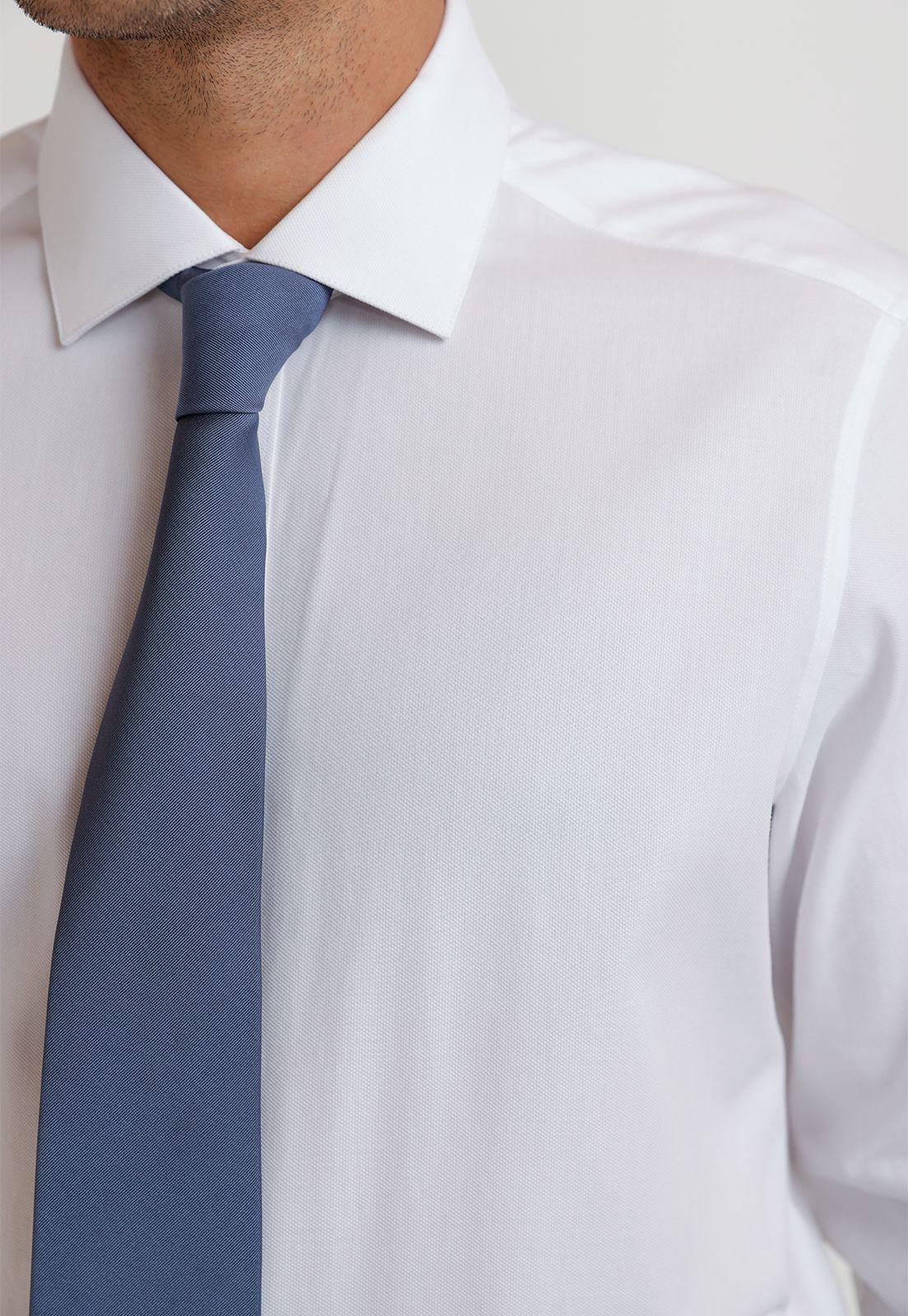 Camisa Hombre Formal Algodón Classic Blanco-2