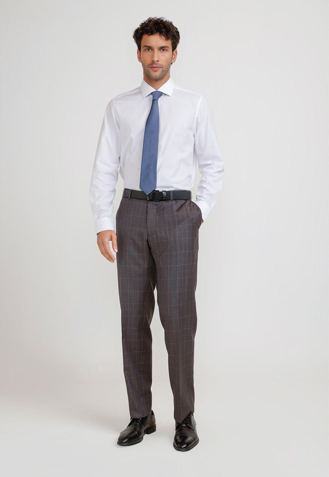 Camisa Hombre Formal Algodón Classic Blanco-3