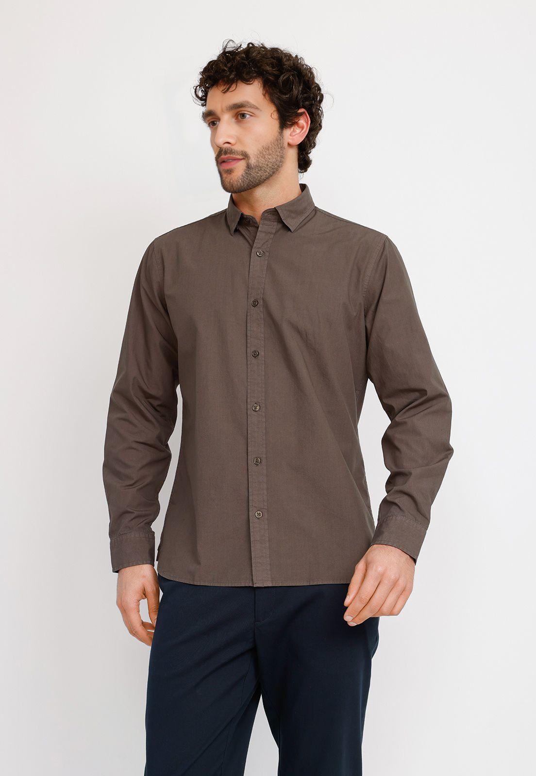 Camisa ML Hombre Basilio Gris-0