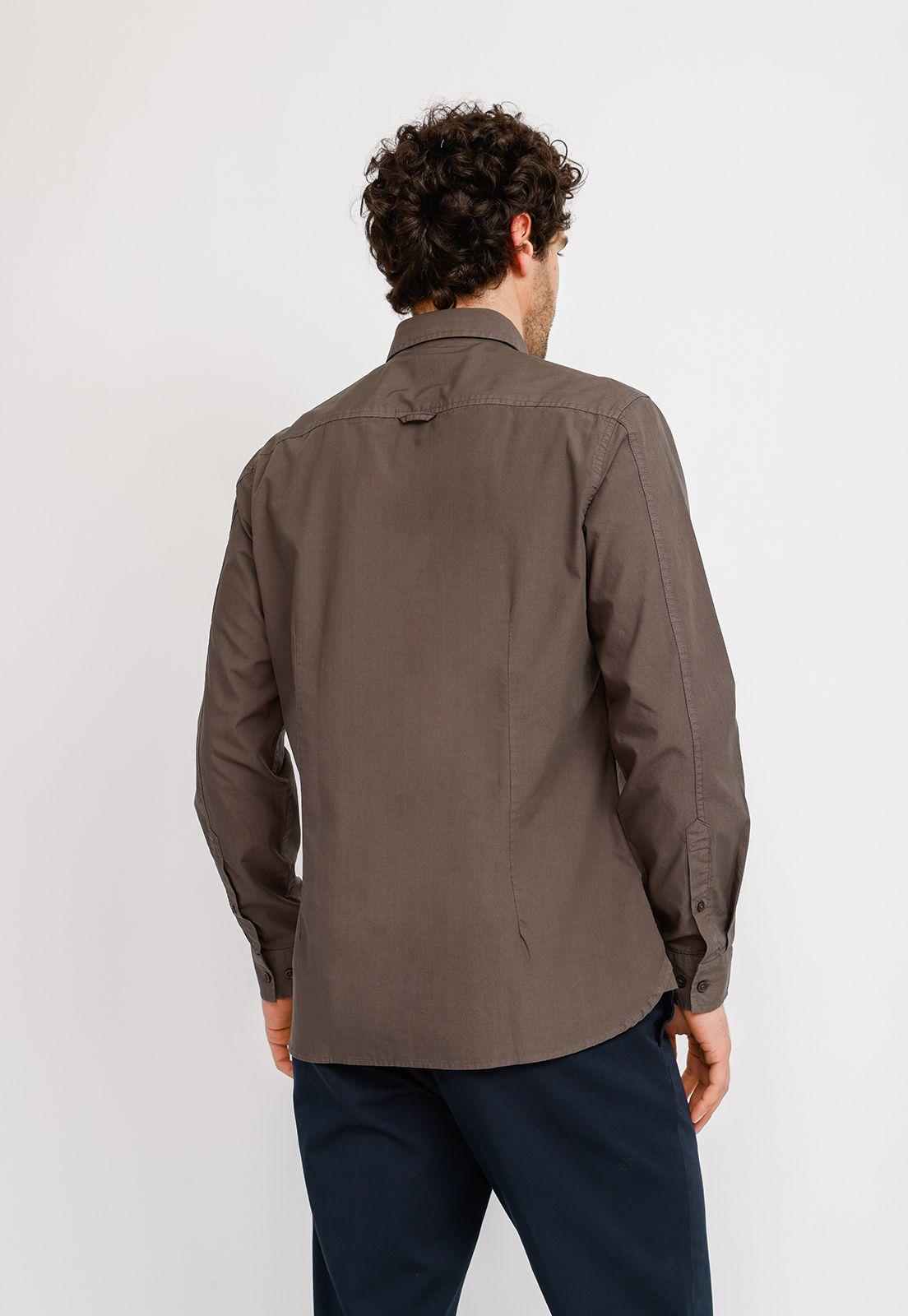 Camisa ML Hombre Basilio Gris-1