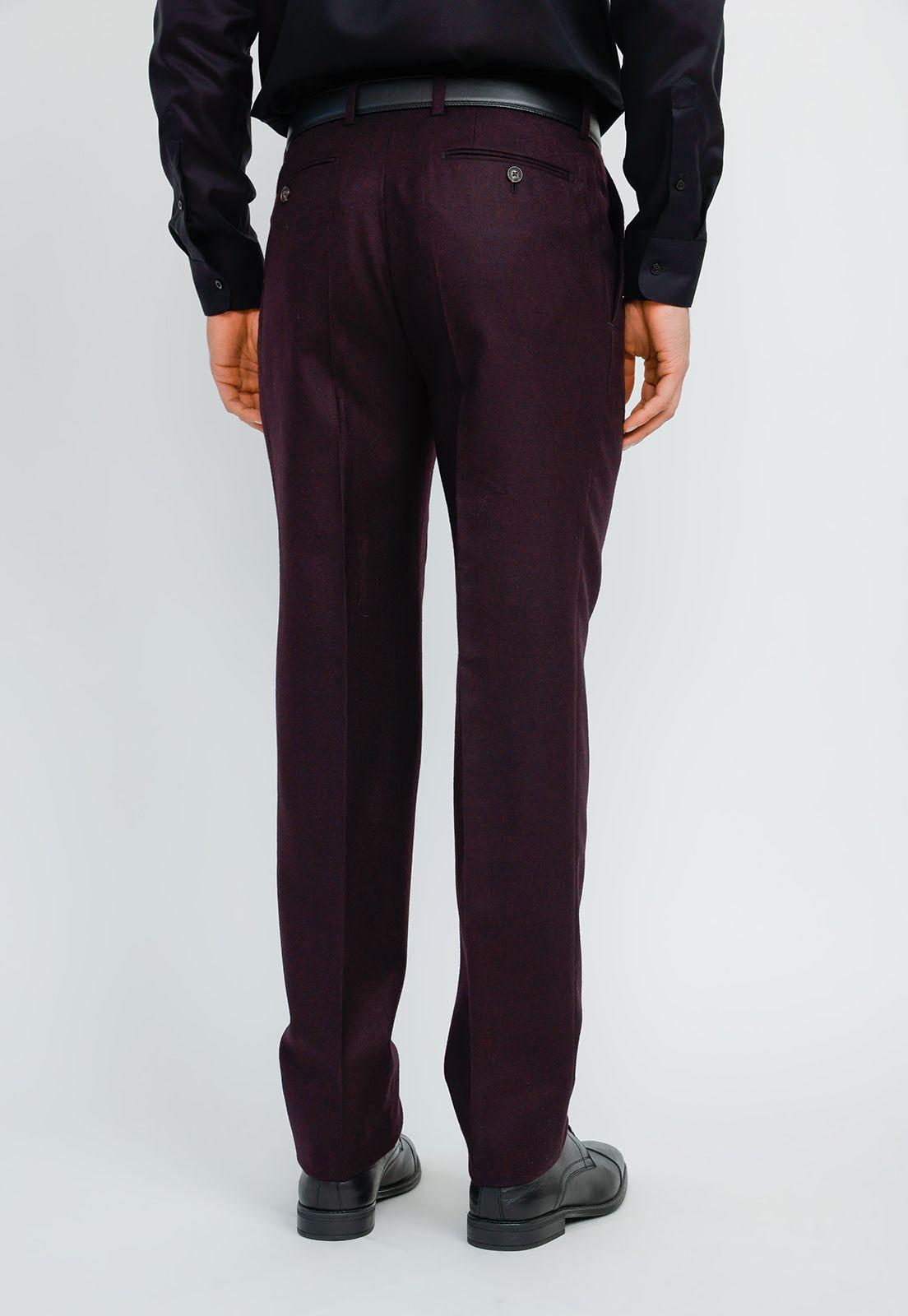 Pantalón Formal Hombre Classic Flannel Morado-1