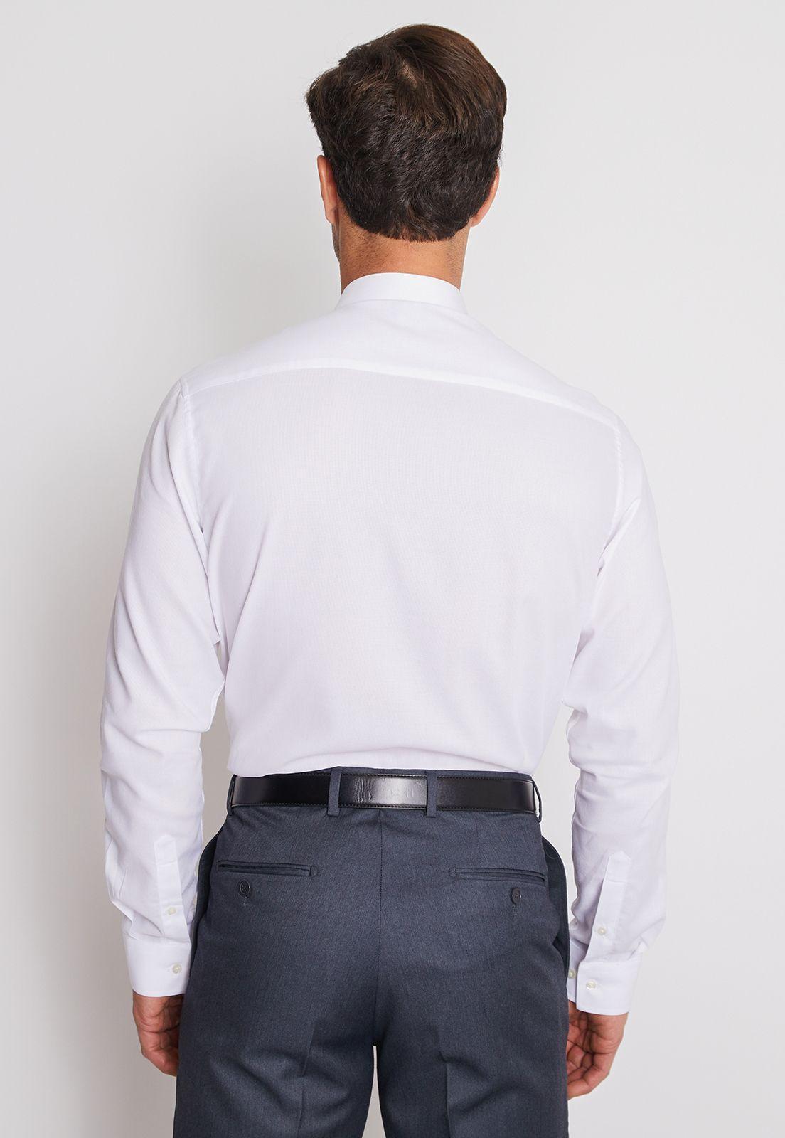 Camisa Formal Colección Slim Dobby Blanco-1