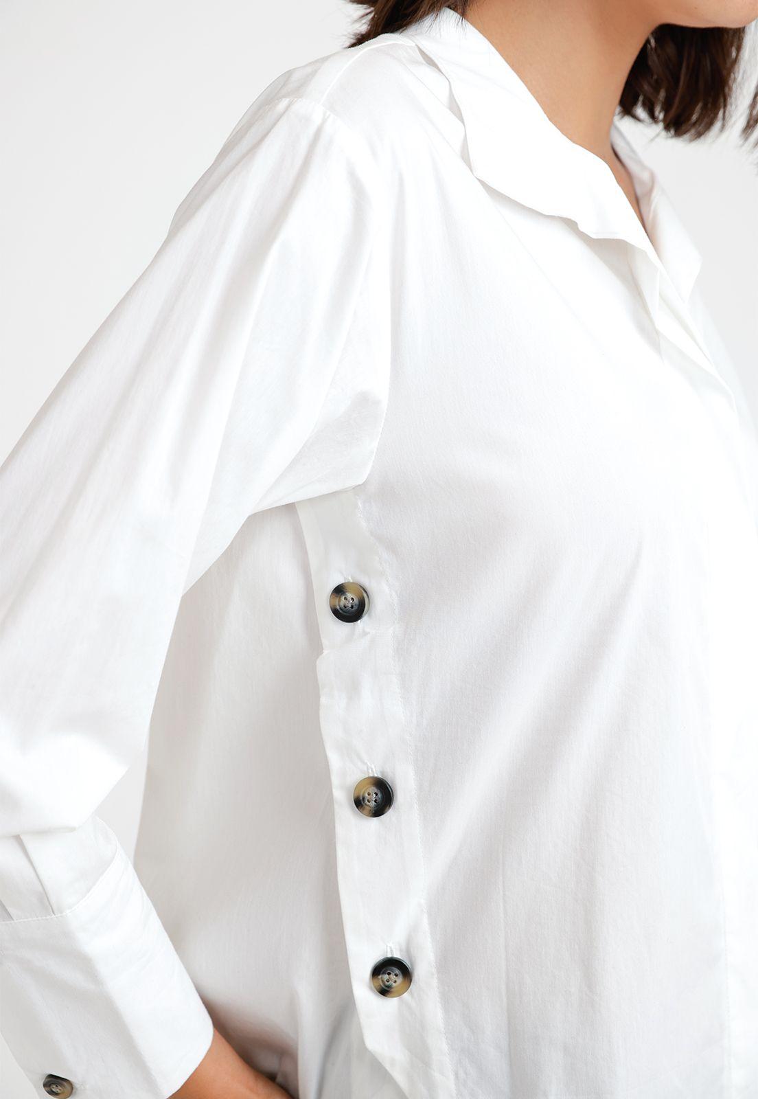 Blusa Mujer Algodón Blanco-2