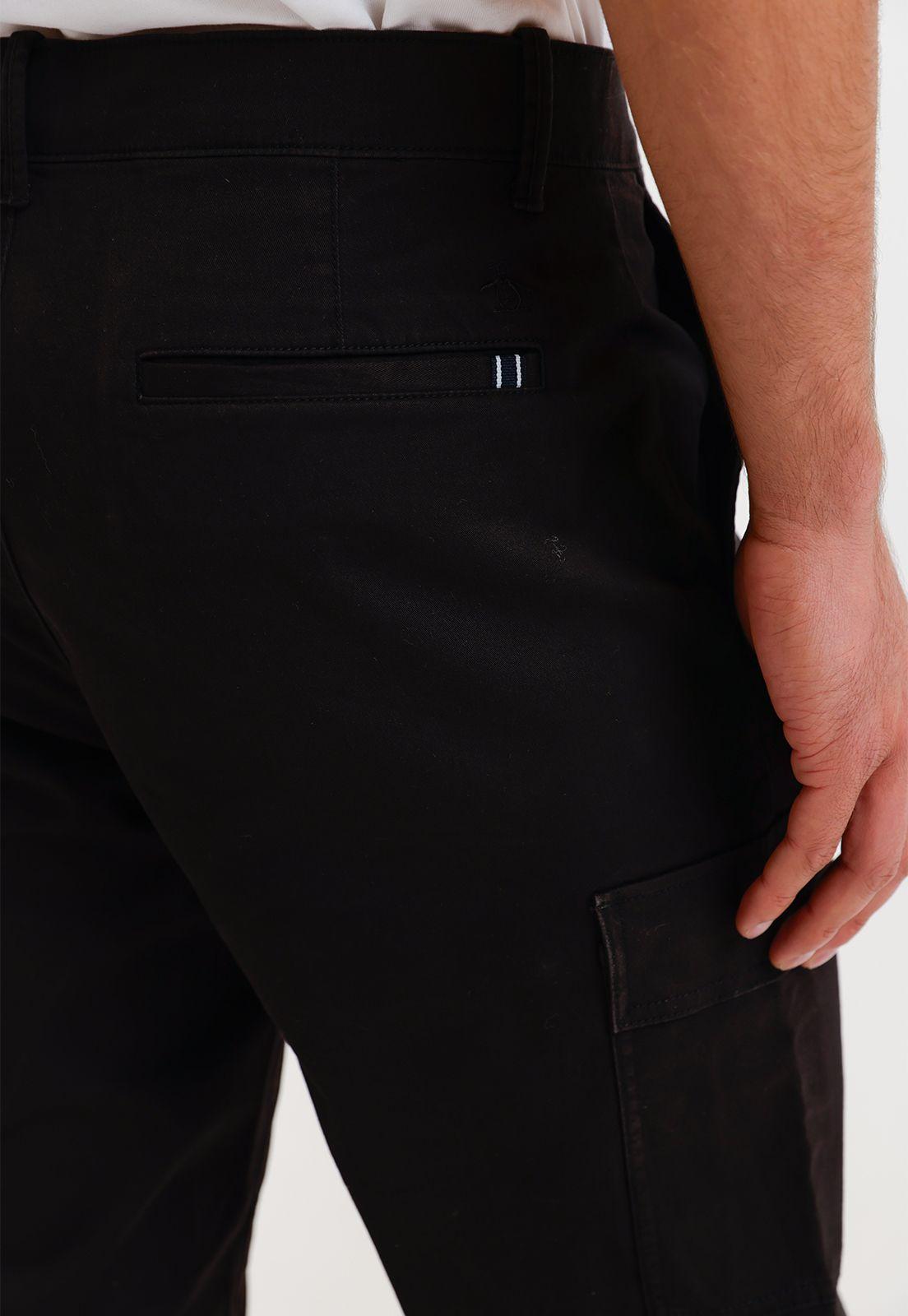 Pantalón Hombre Cargo Negro OPBF2412-2