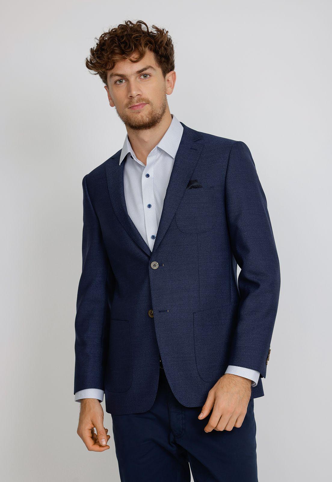 Chaqueta hombre formal travel azulino-0