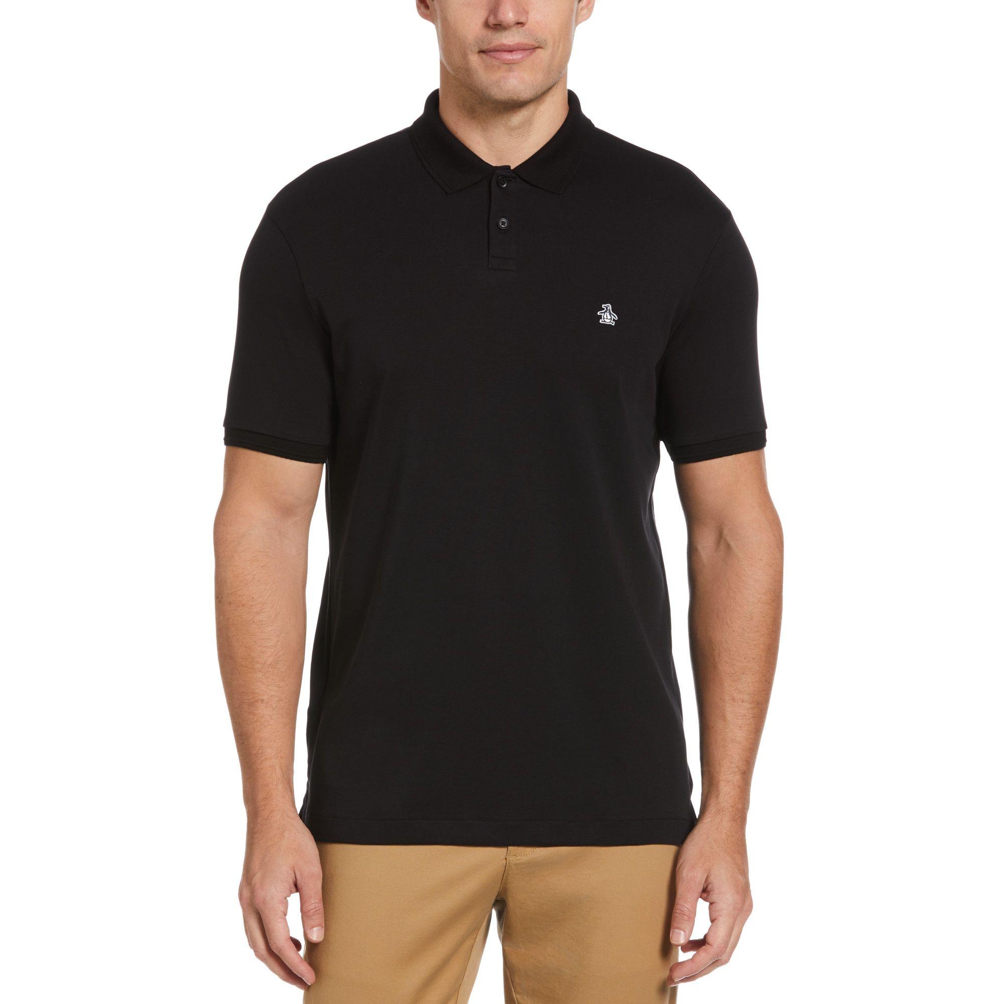 Polera Polo De Hombre Negro-0