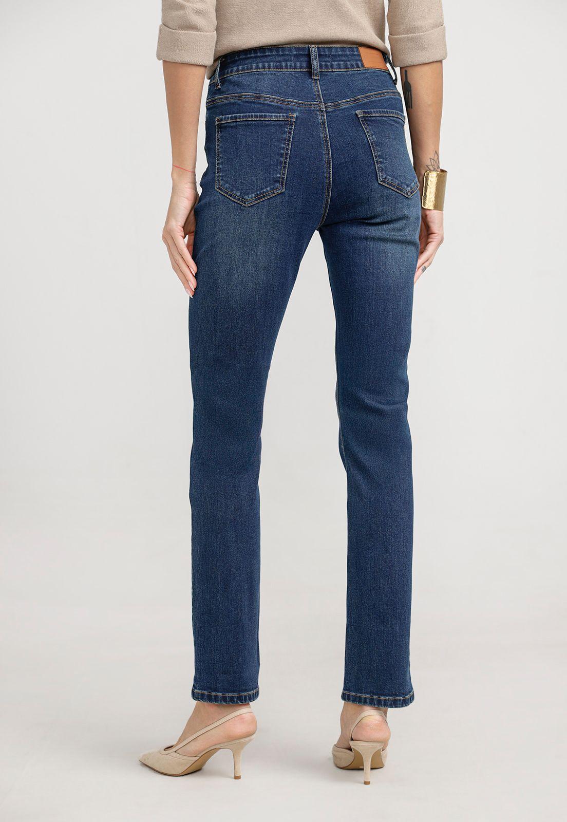 Jeans Mujer Charlot Algodón Azul-3
