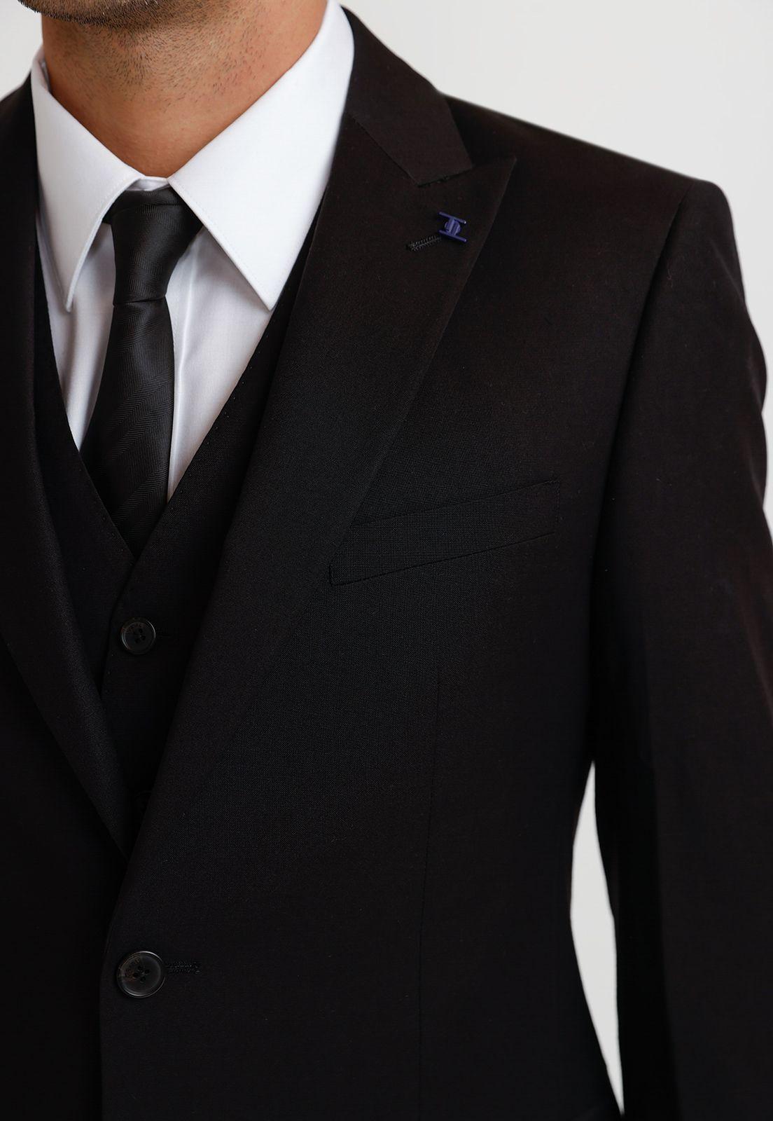 Traje Hombre Formal Graduación Negro-2