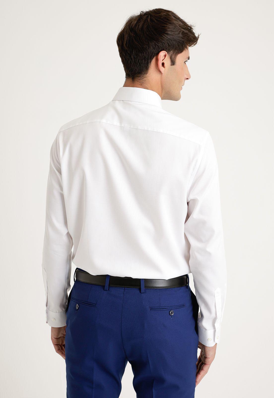 Camisa Formal Hombre Wrinkle Free (Evita Arrugas) Blanco-1
