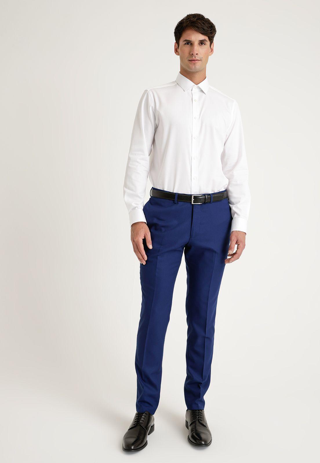 Camisa Formal Hombre Wrinkle Free (Evita Arrugas) Blanco-3
