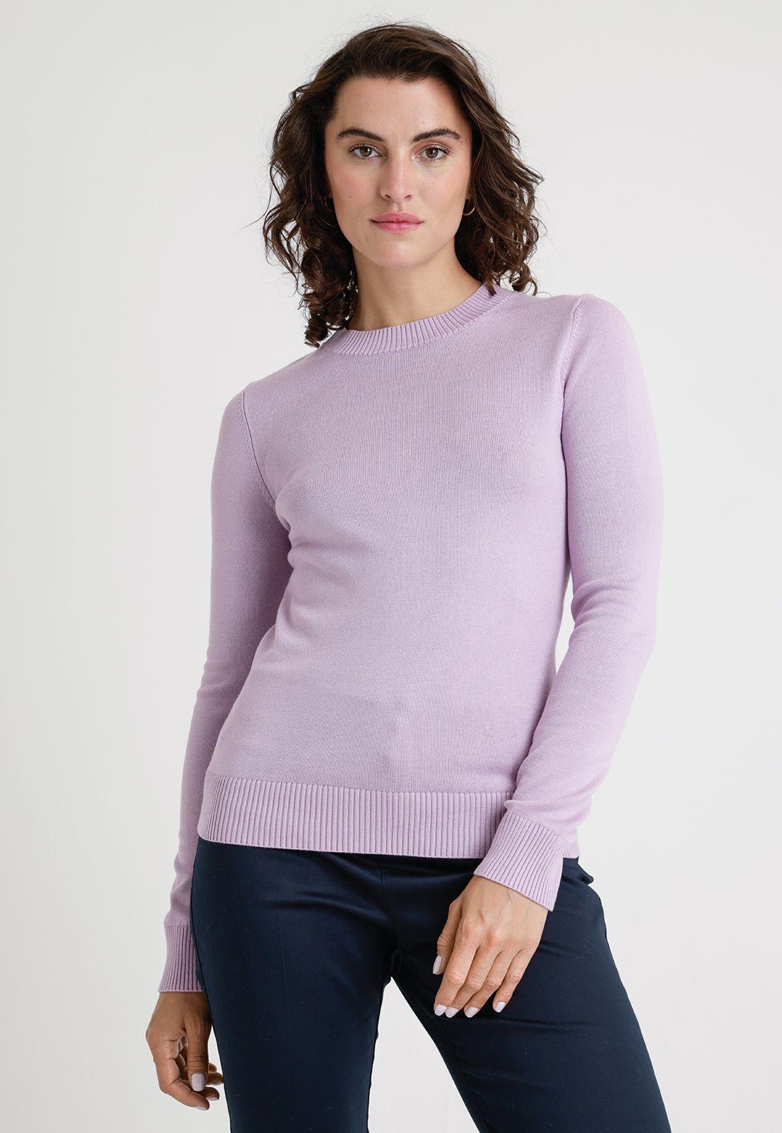 Tejido De Mujer Modelo Aroa Color Lila-0