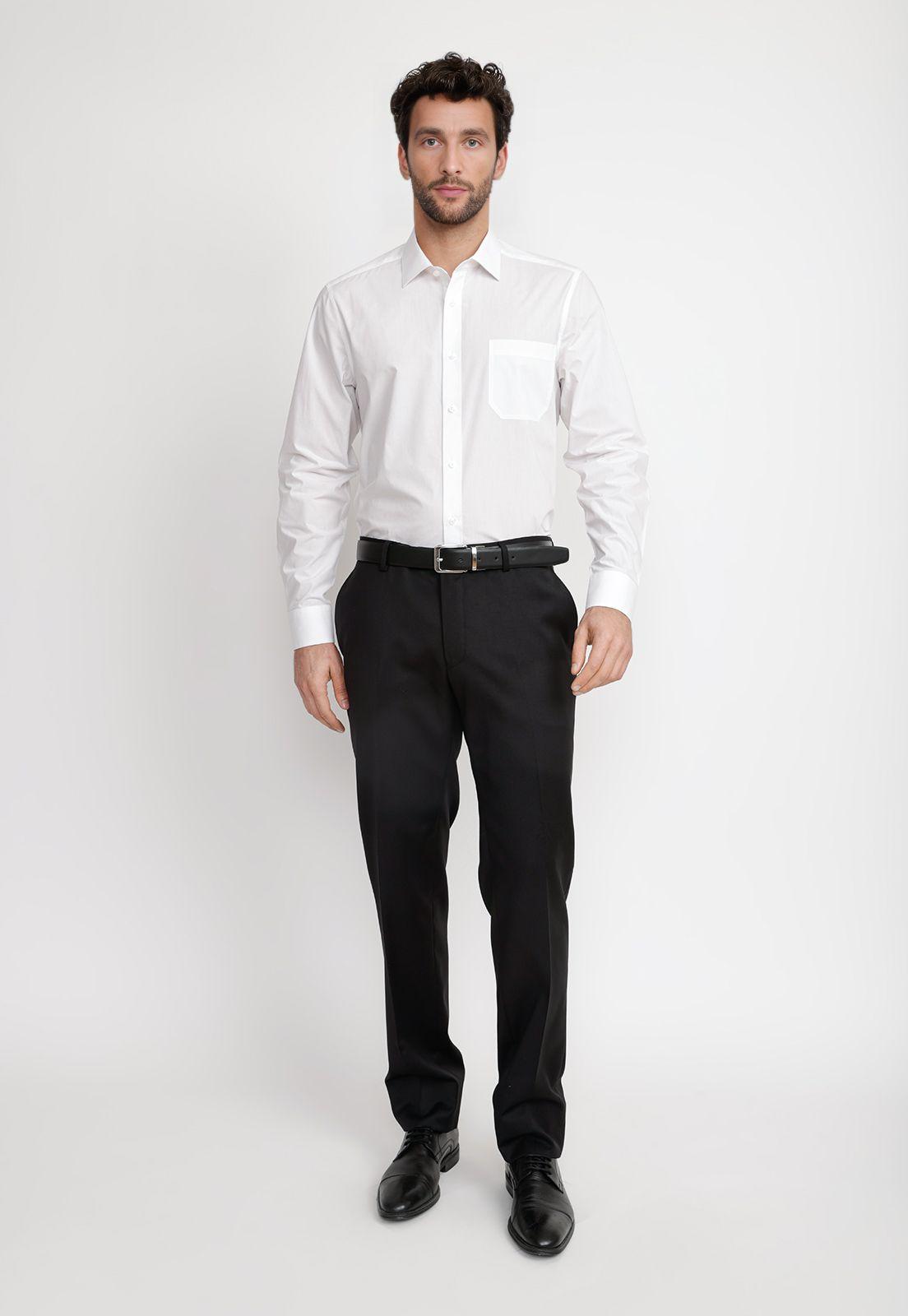 Camisa Hombre Formal Popelina Classic Blanco-3