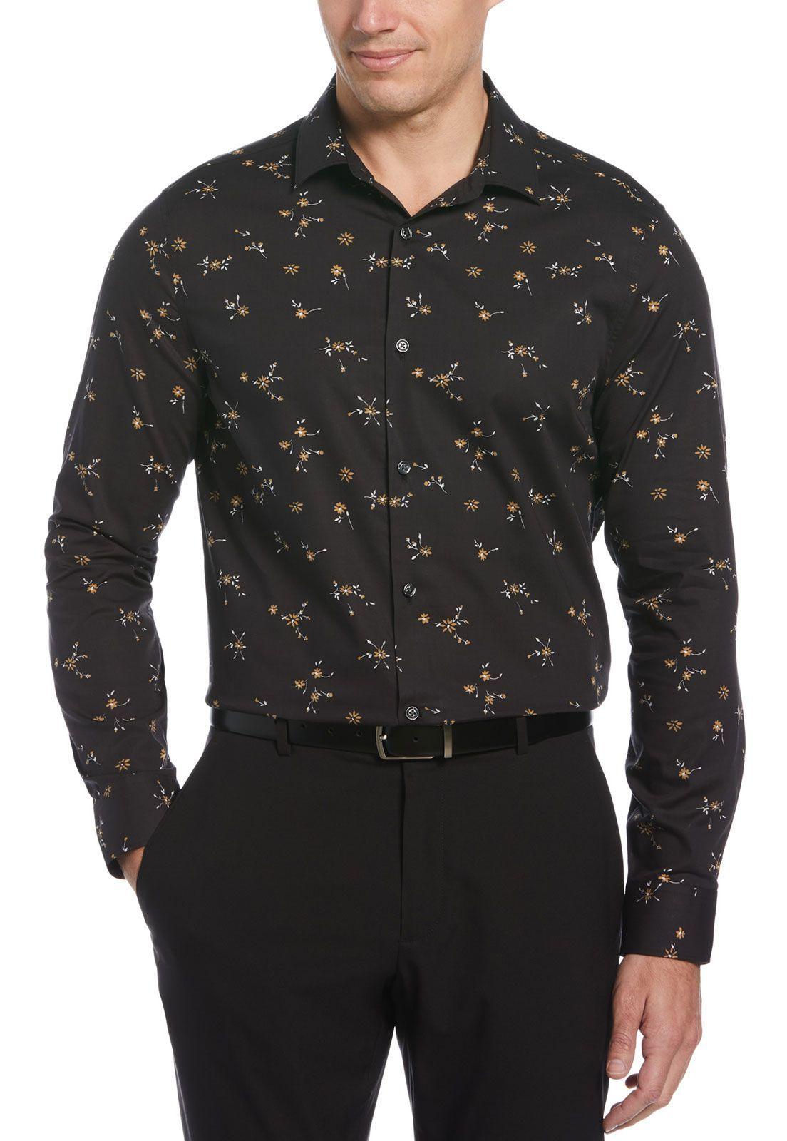 Camisa Casual Estampada Negro-0