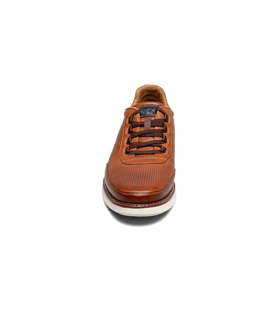 Zapatos Casual Launch Elastic Lace Cognac-1