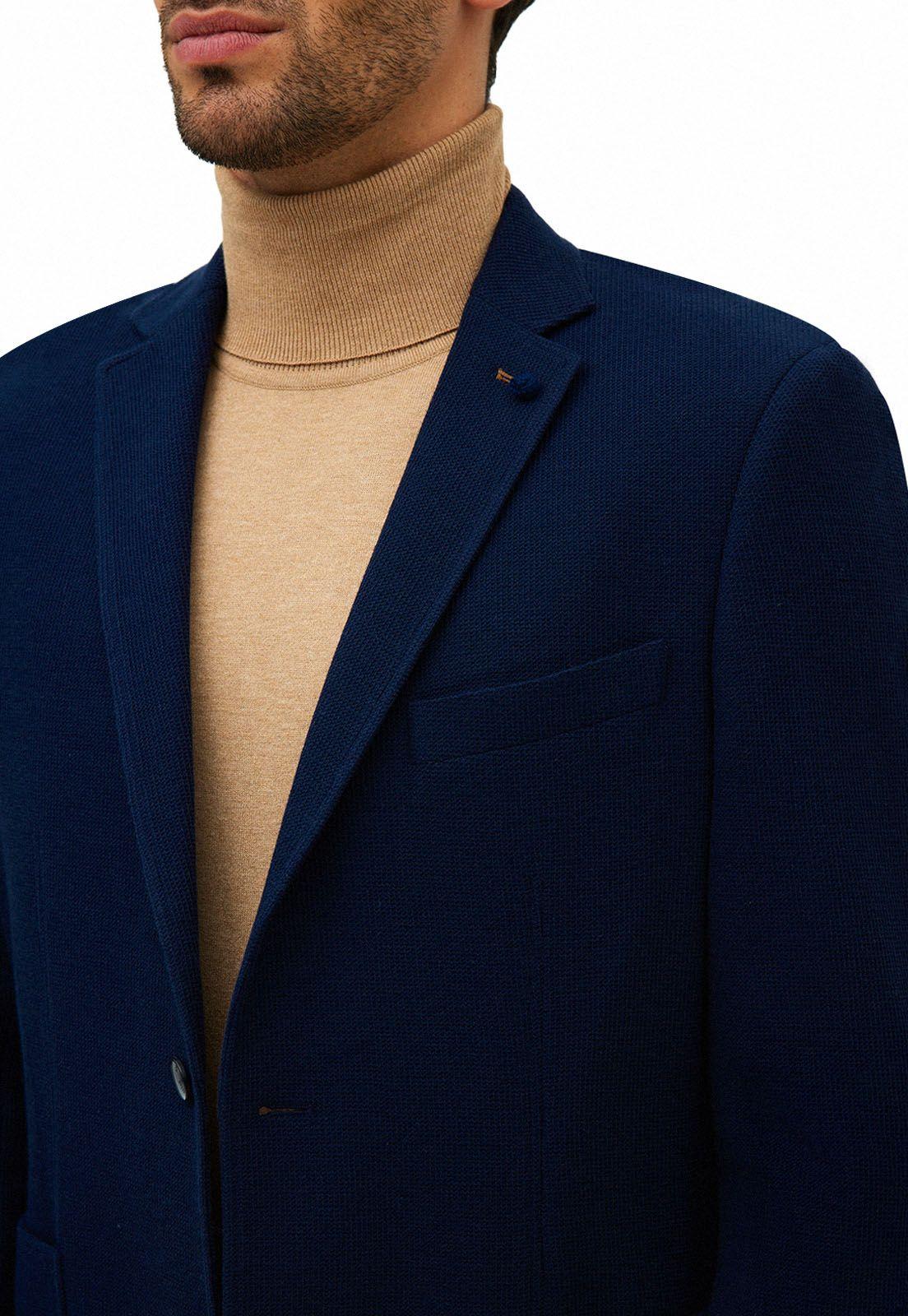 Chaqueta Casual Knit Navy-2