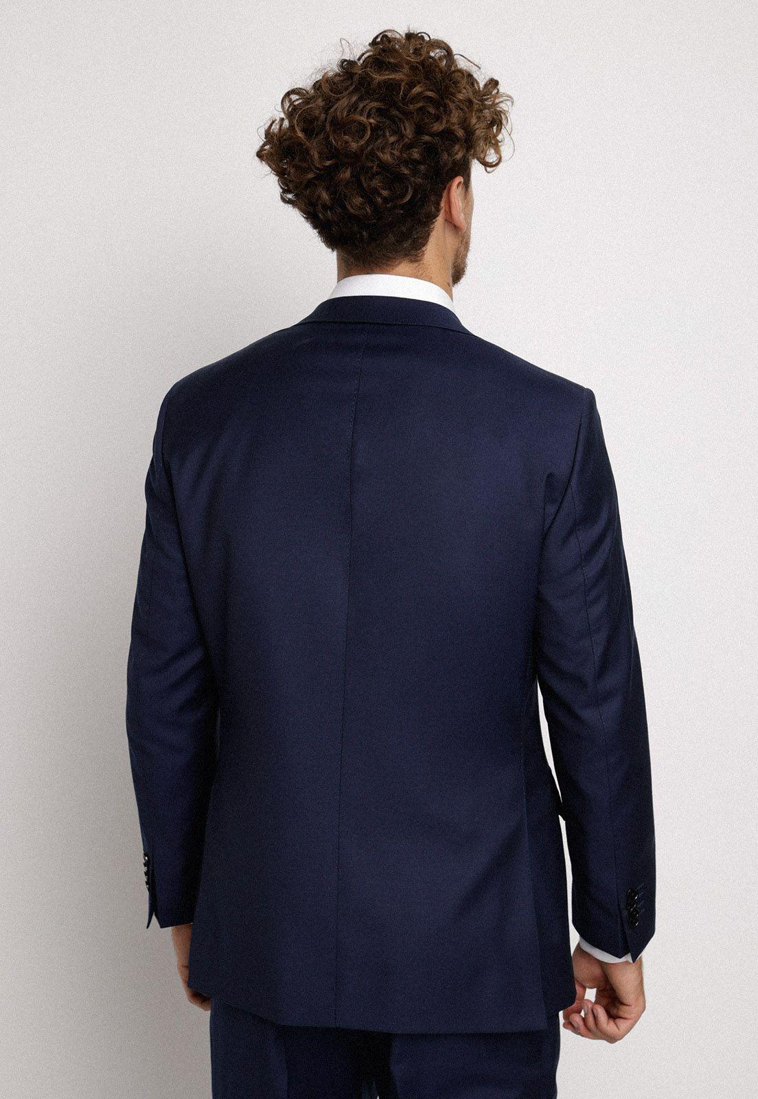 Chaqueta Formal Hombre Slim Fit trad s100 B Lana Azul-1