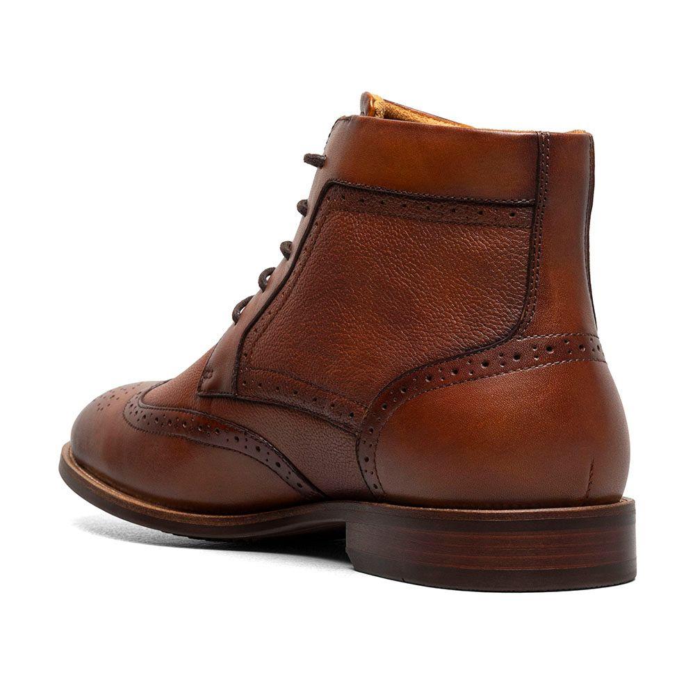 Botines Casual Rucci Wingtip Lace Up Cognac-7