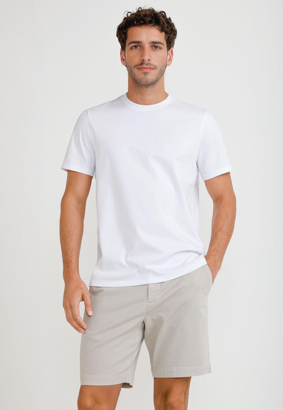 Polera Hombre Manga Corta Blanco 4HFK7127-0