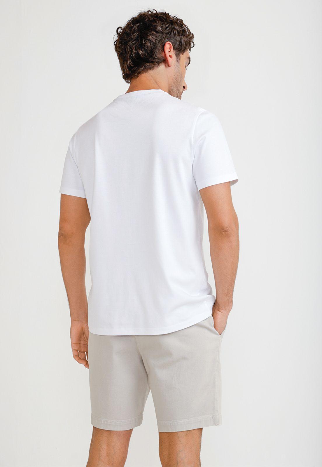 Polera Hombre Manga Corta Blanco 4HFK7127-1