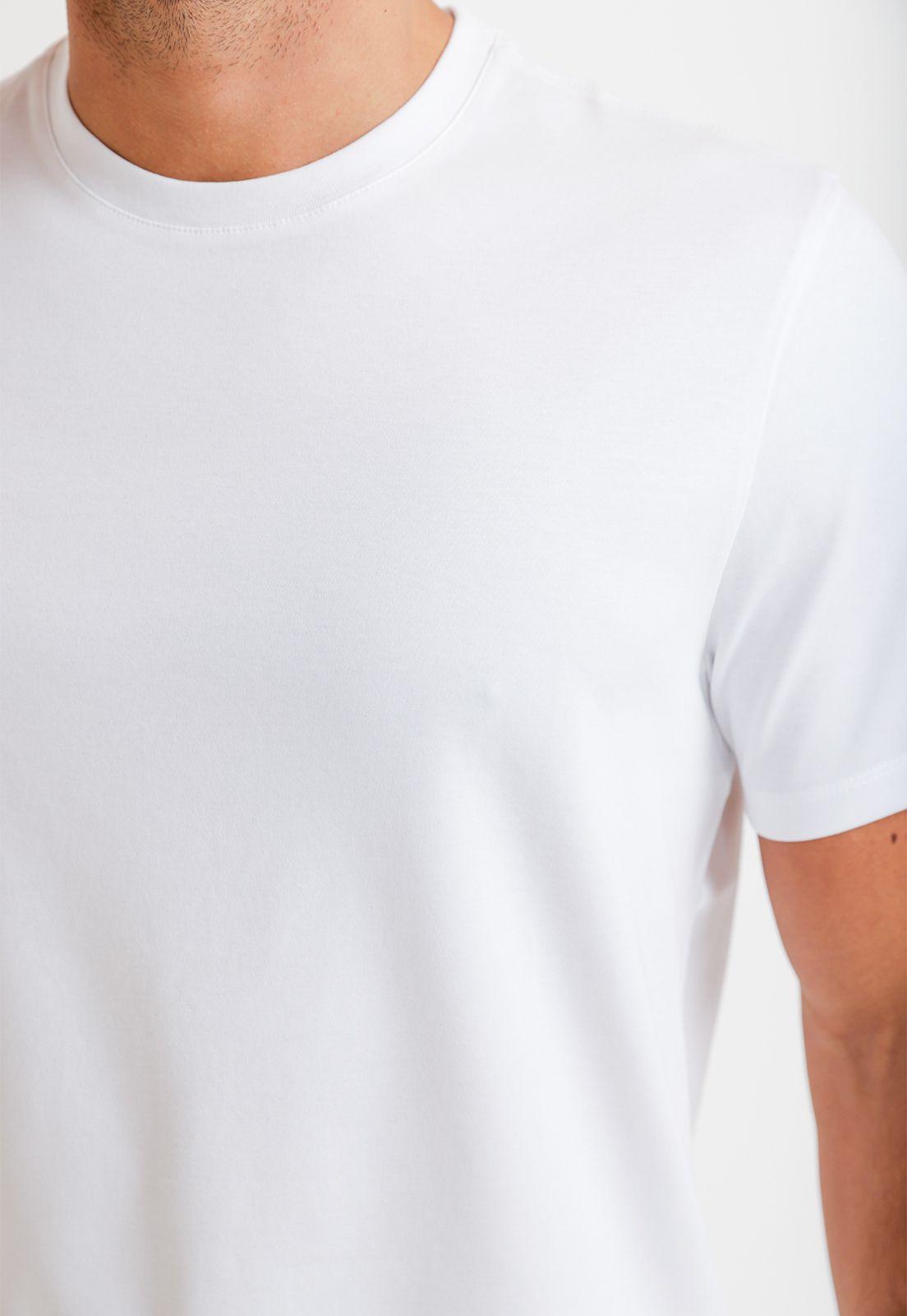 Polera Hombre Manga Corta Blanco 4HFK7127-2