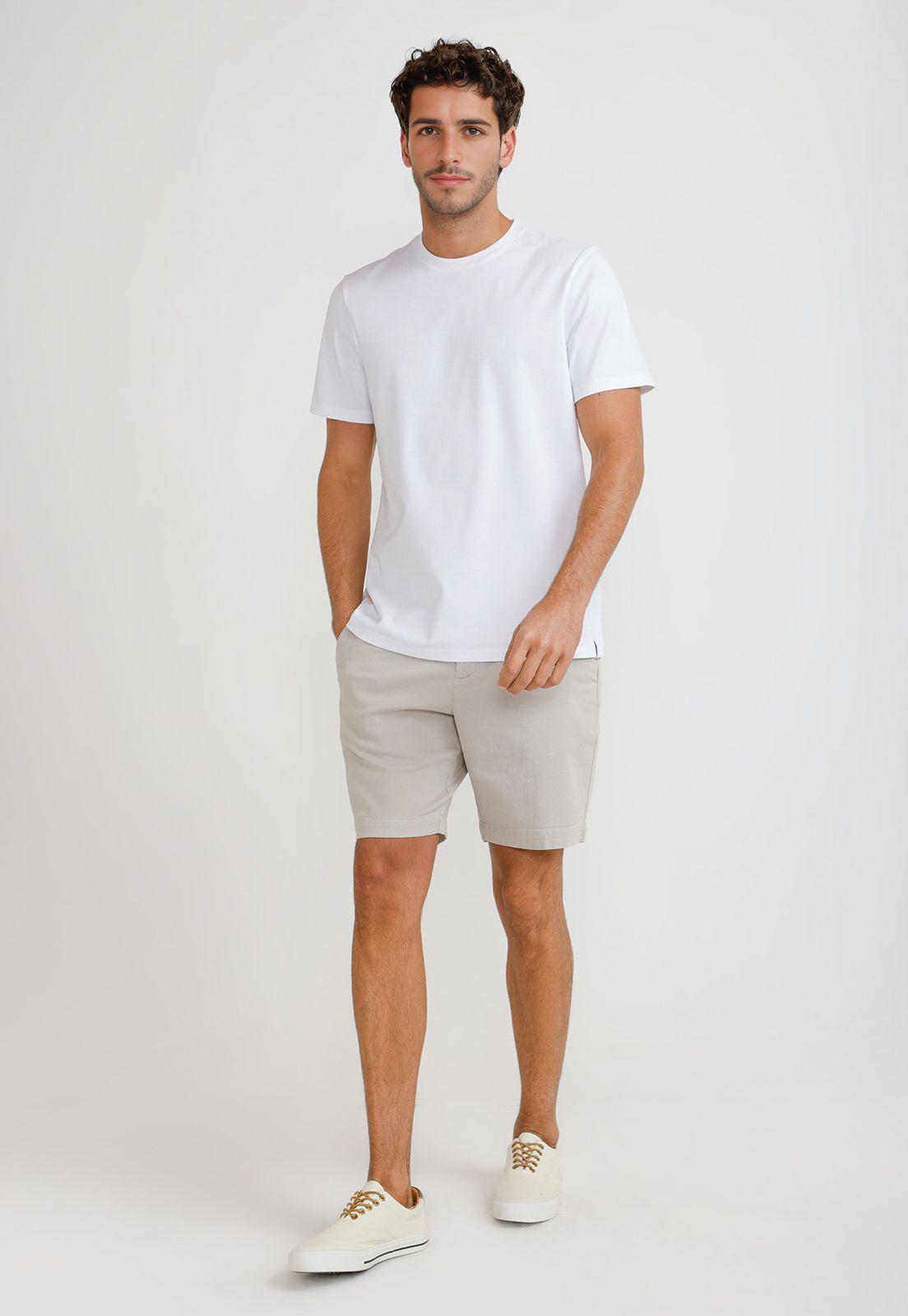 Polera Hombre Manga Corta Blanco 4HFK7127-3